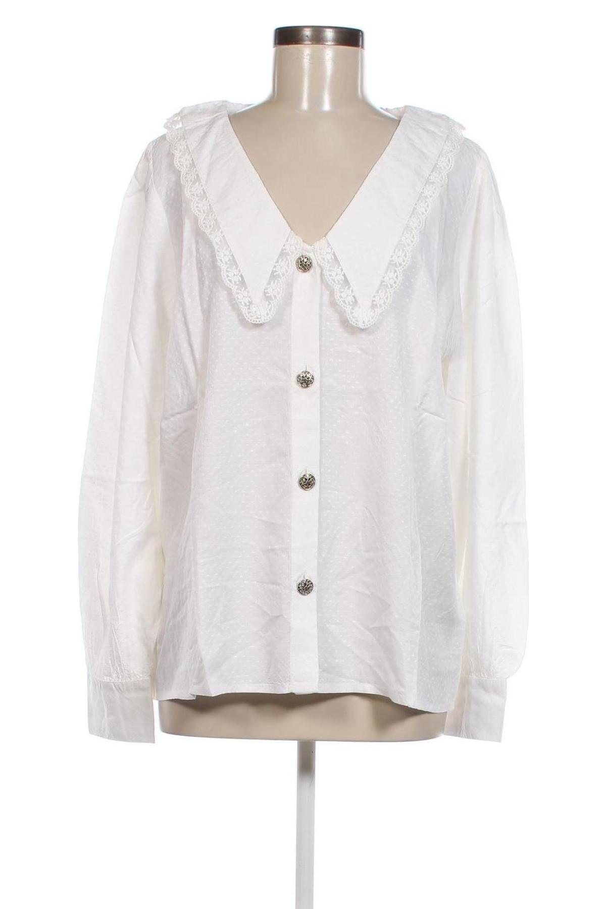 Γυναικείο πουκάμισο Cream, Μέγεθος XL, Χρώμα Λευκό, Τιμή 43,64 €