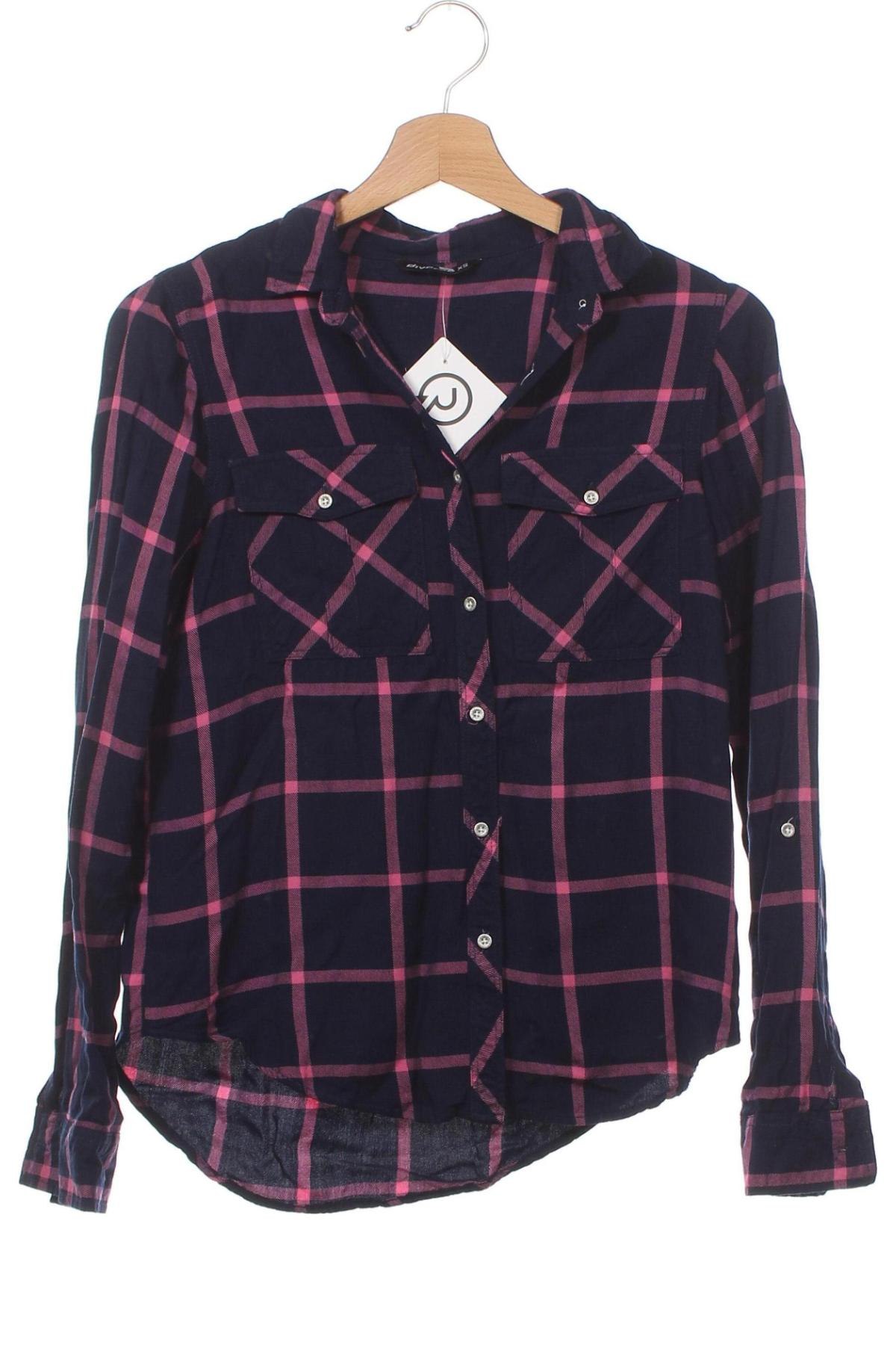 Γυναικείο πουκάμισο Diverse, Μέγεθος XS, Χρώμα Πολύχρωμο, Τιμή 6,09 €