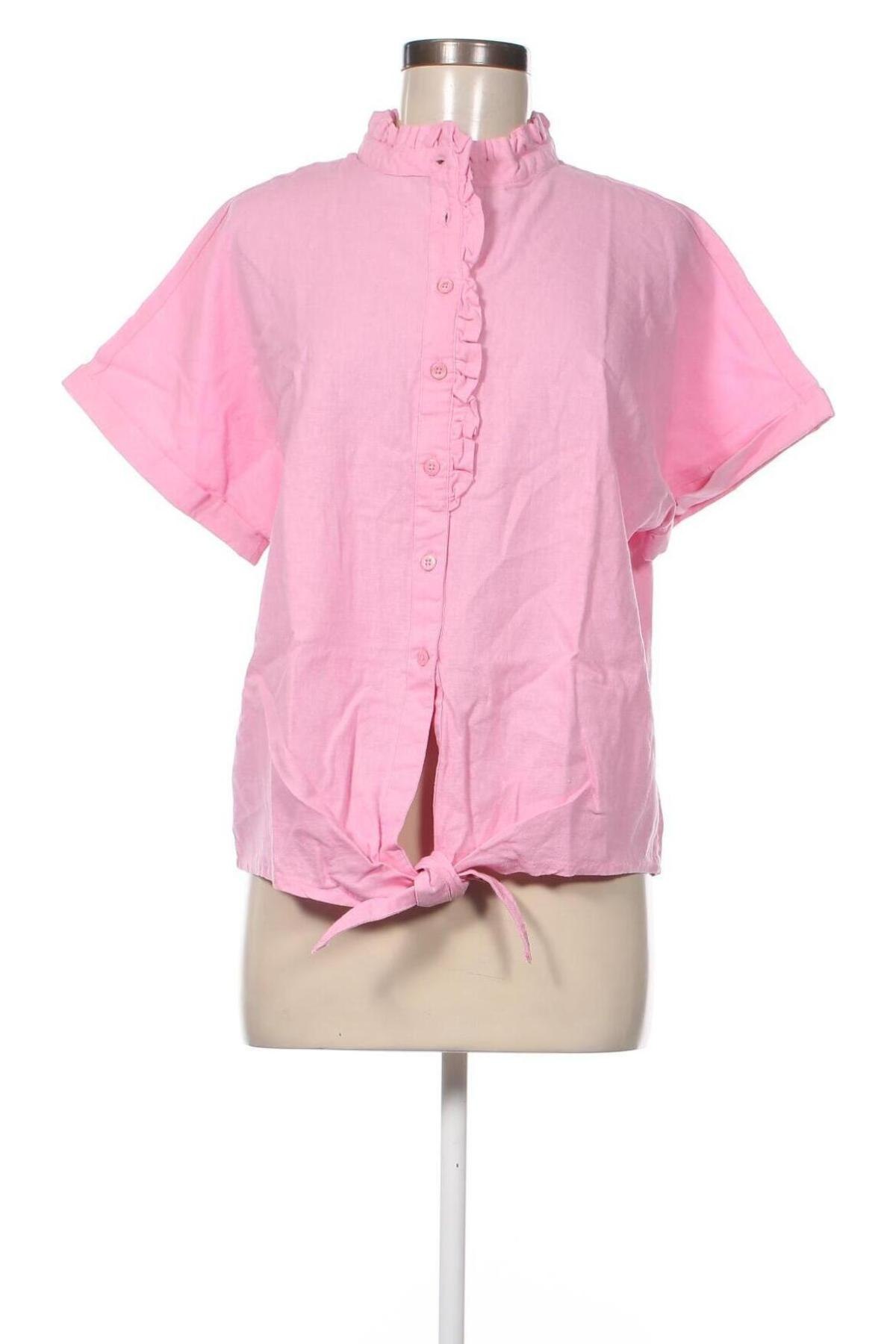 Γυναικείο πουκάμισο Free Quent, Μέγεθος L, Χρώμα Ρόζ , Τιμή 16,70 €