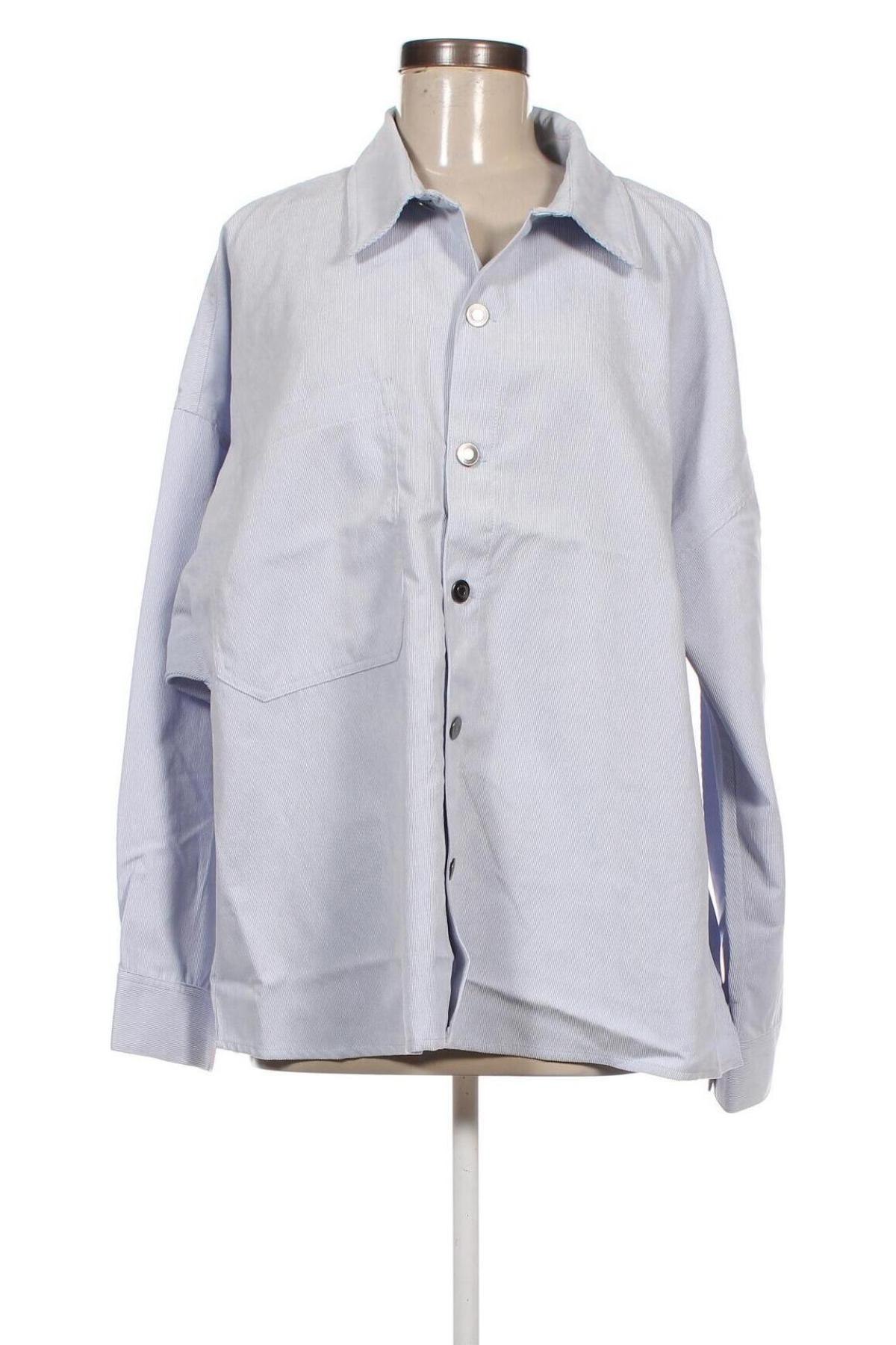Дамска риза Gina Tricot, Размер XL, Цвят Син, Цена 21,60 лв.