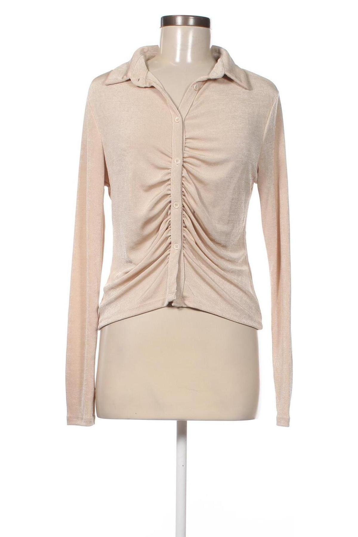 Γυναικείο πουκάμισο Gina Tricot, Μέγεθος XL, Χρώμα  Μπέζ, Τιμή 10,52 €