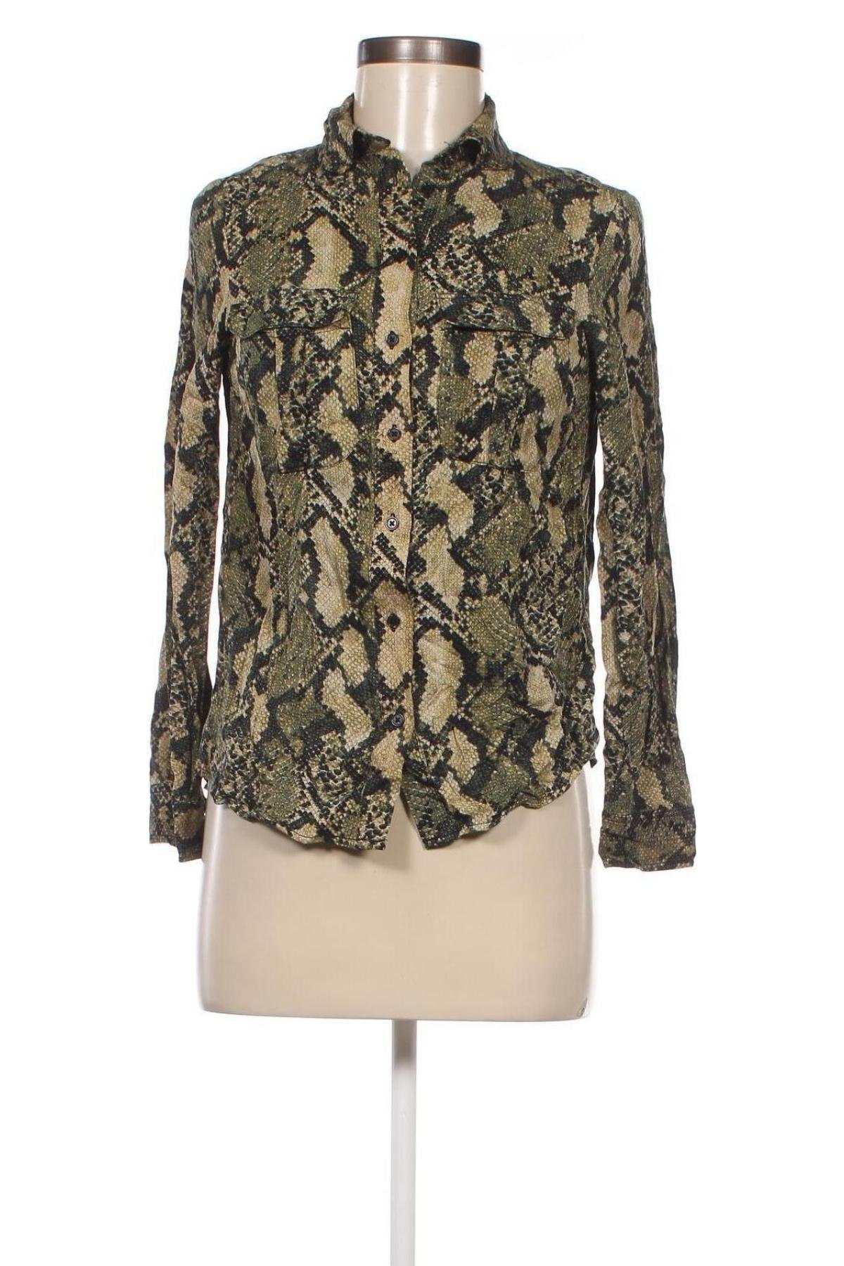 Γυναικείο πουκάμισο H&M, Μέγεθος XS, Χρώμα Πολύχρωμο, Τιμή 2,32 €