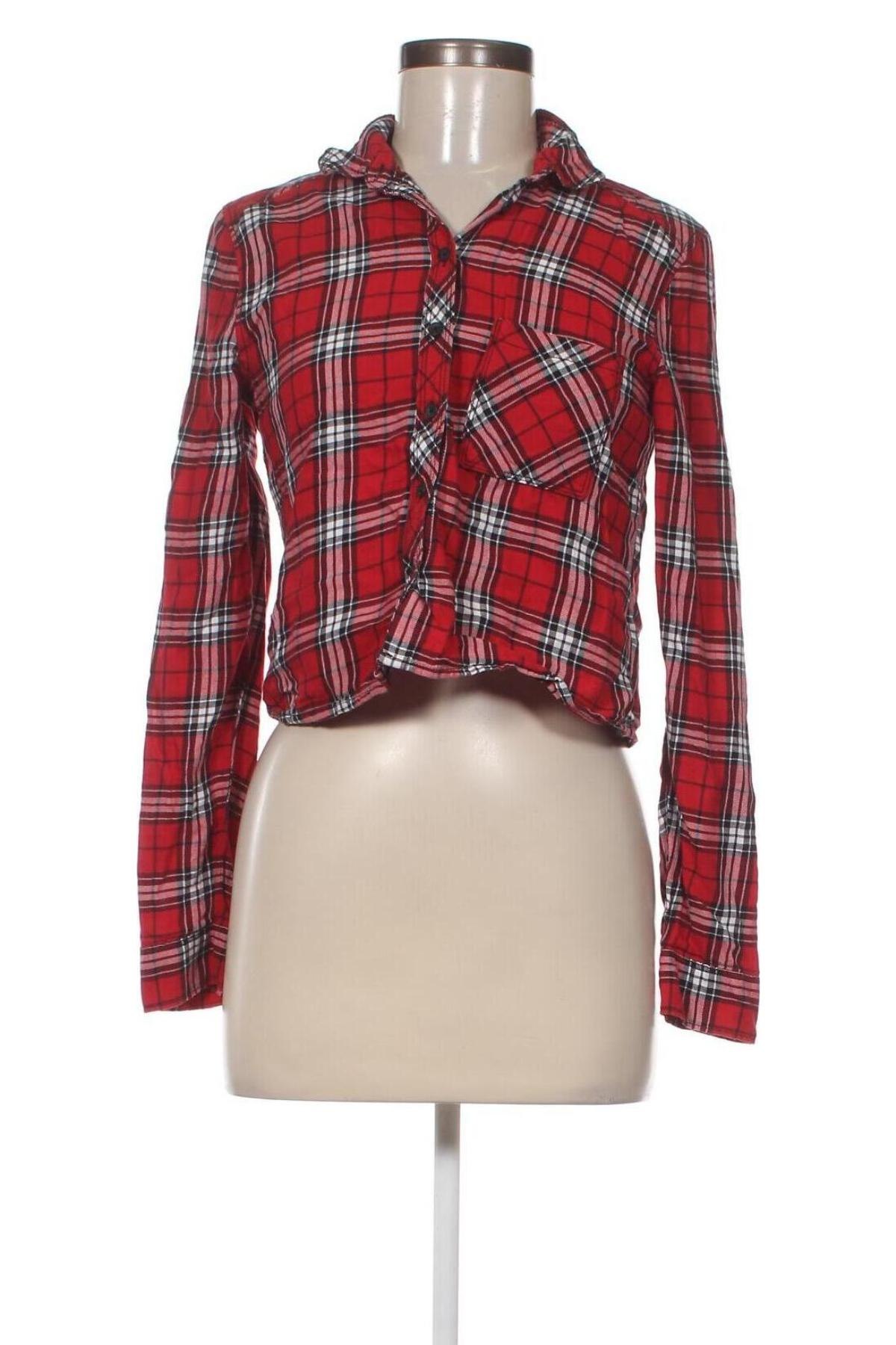 Γυναικείο πουκάμισο H&M Divided, Μέγεθος S, Χρώμα Κόκκινο, Τιμή 12,68 €
