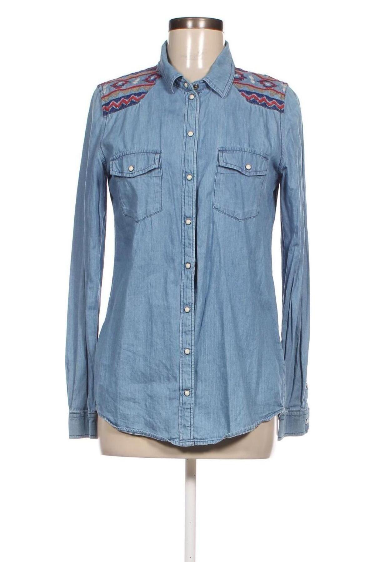 Γυναικείο πουκάμισο H&M Divided, Μέγεθος S, Χρώμα Μπλέ, Τιμή 4,11 €