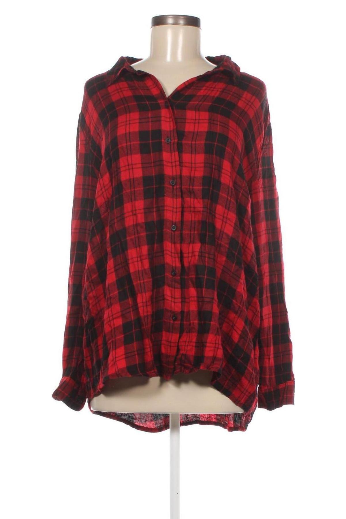 Γυναικείο πουκάμισο Janina, Μέγεθος XXL, Χρώμα Κόκκινο, Τιμή 15,46 €
