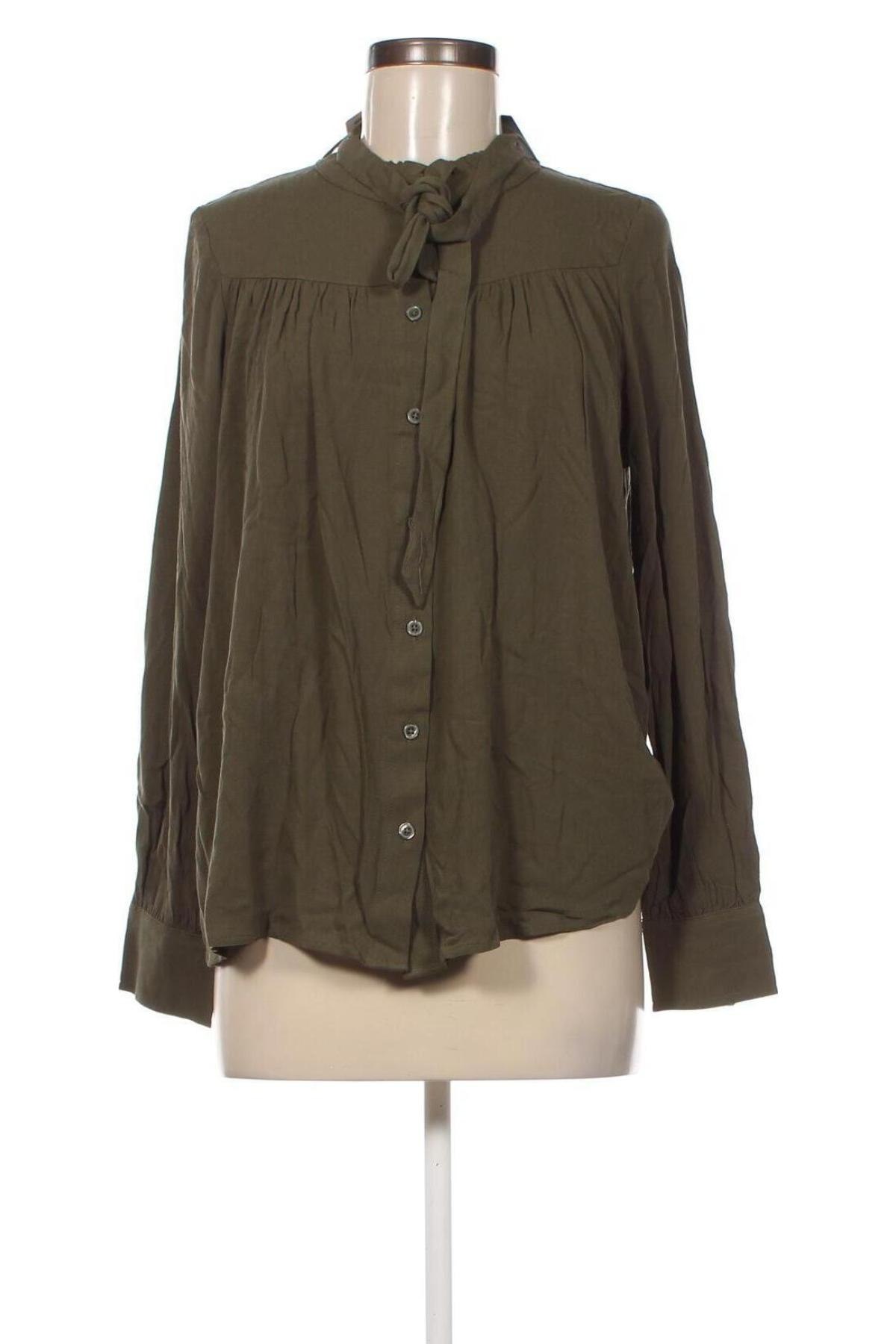 Γυναικείο πουκάμισο Marks & Spencer, Μέγεθος L, Χρώμα Πράσινο, Τιμή 9,74 €