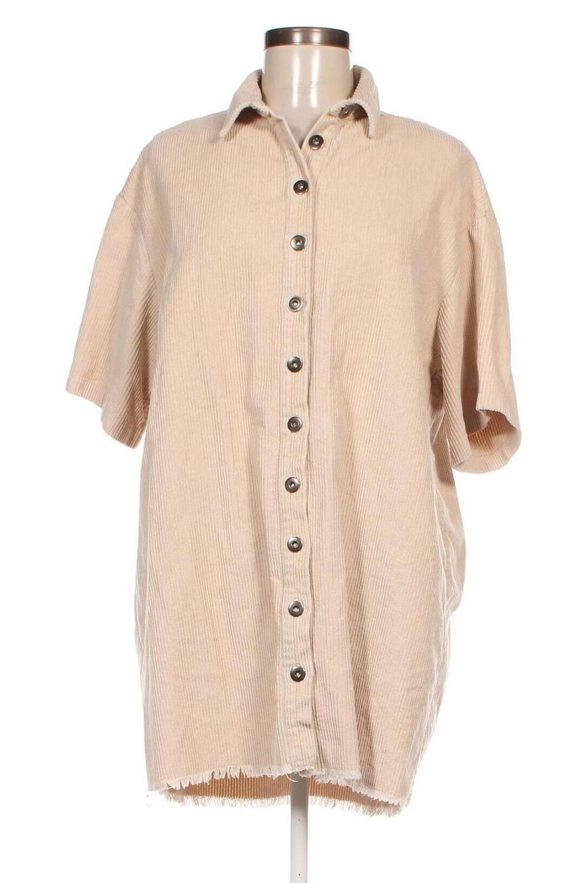 Γυναικείο πουκάμισο Missguided, Μέγεθος M, Χρώμα  Μπέζ, Τιμή 12,79 €
