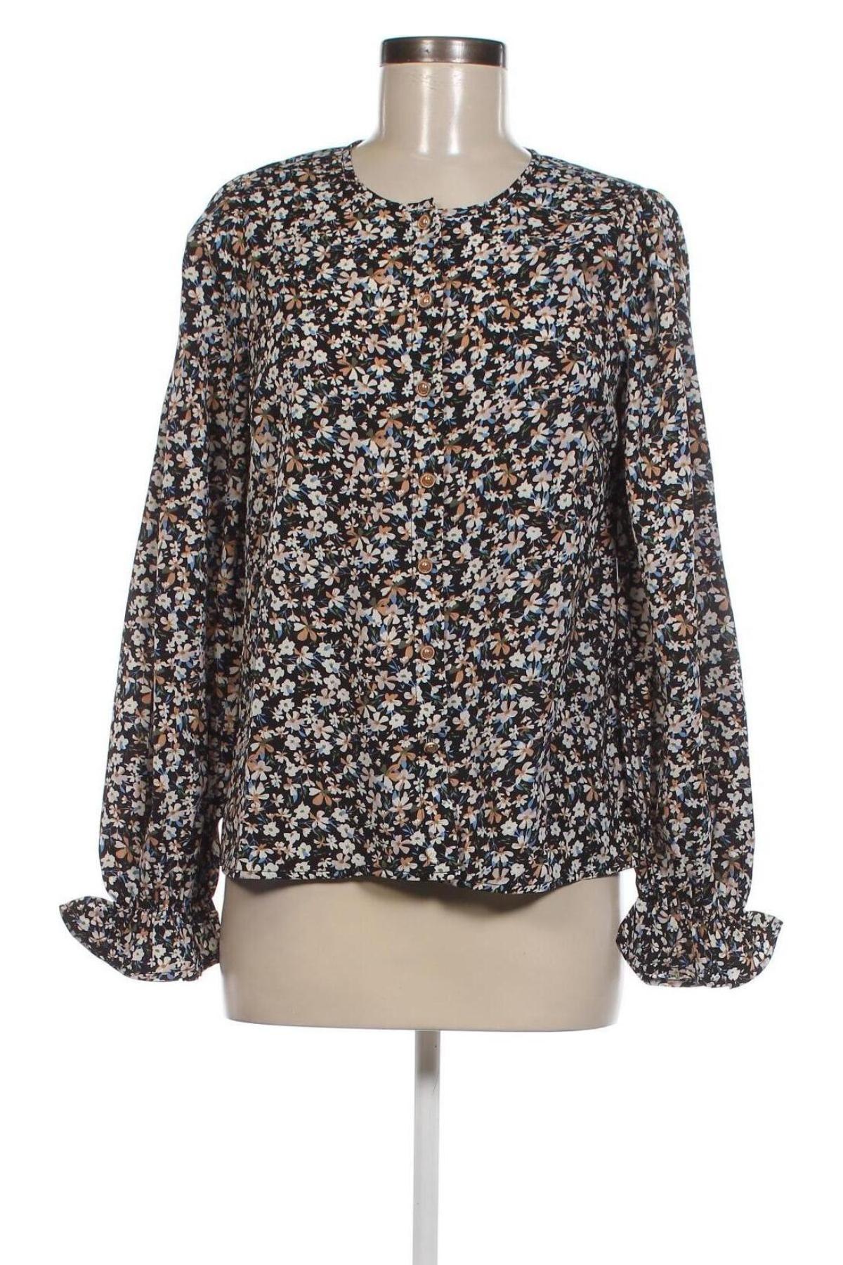 Γυναικείο πουκάμισο Numph, Μέγεθος XS, Χρώμα Πολύχρωμο, Τιμή 7,89 €