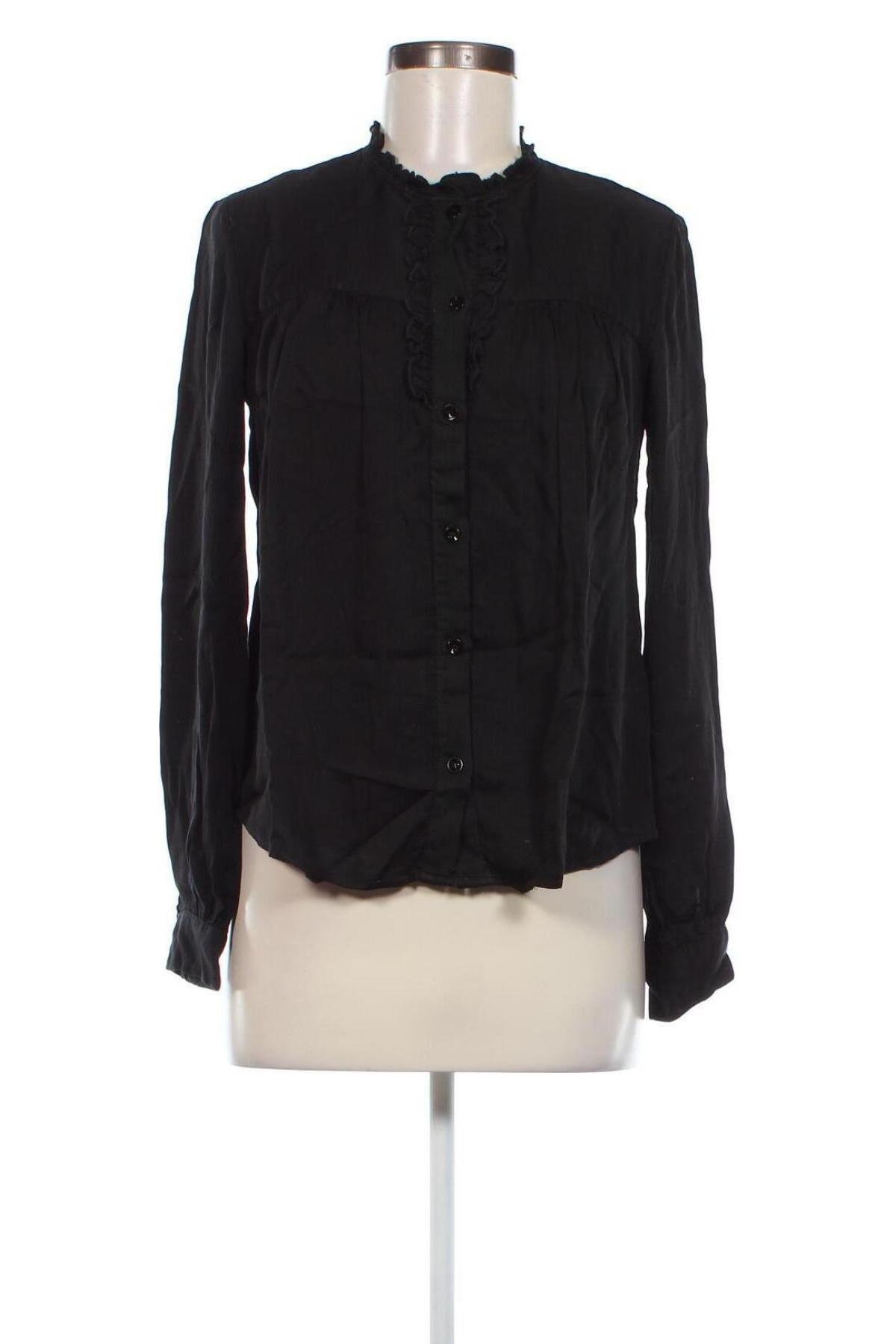 Γυναικείο πουκάμισο Please, Μέγεθος XS, Χρώμα Μαύρο, Τιμή 21,56 €