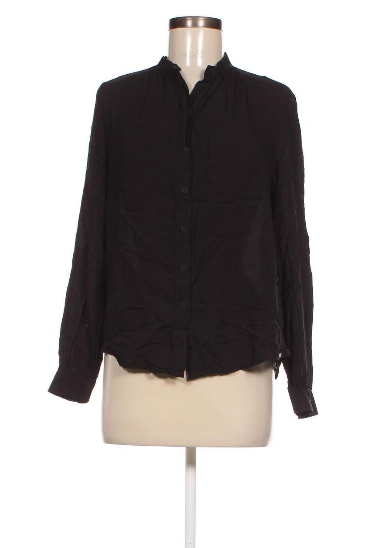 Γυναικείο πουκάμισο Q/S by S.Oliver, Μέγεθος S, Χρώμα Μαύρο, Τιμή 17,94 €