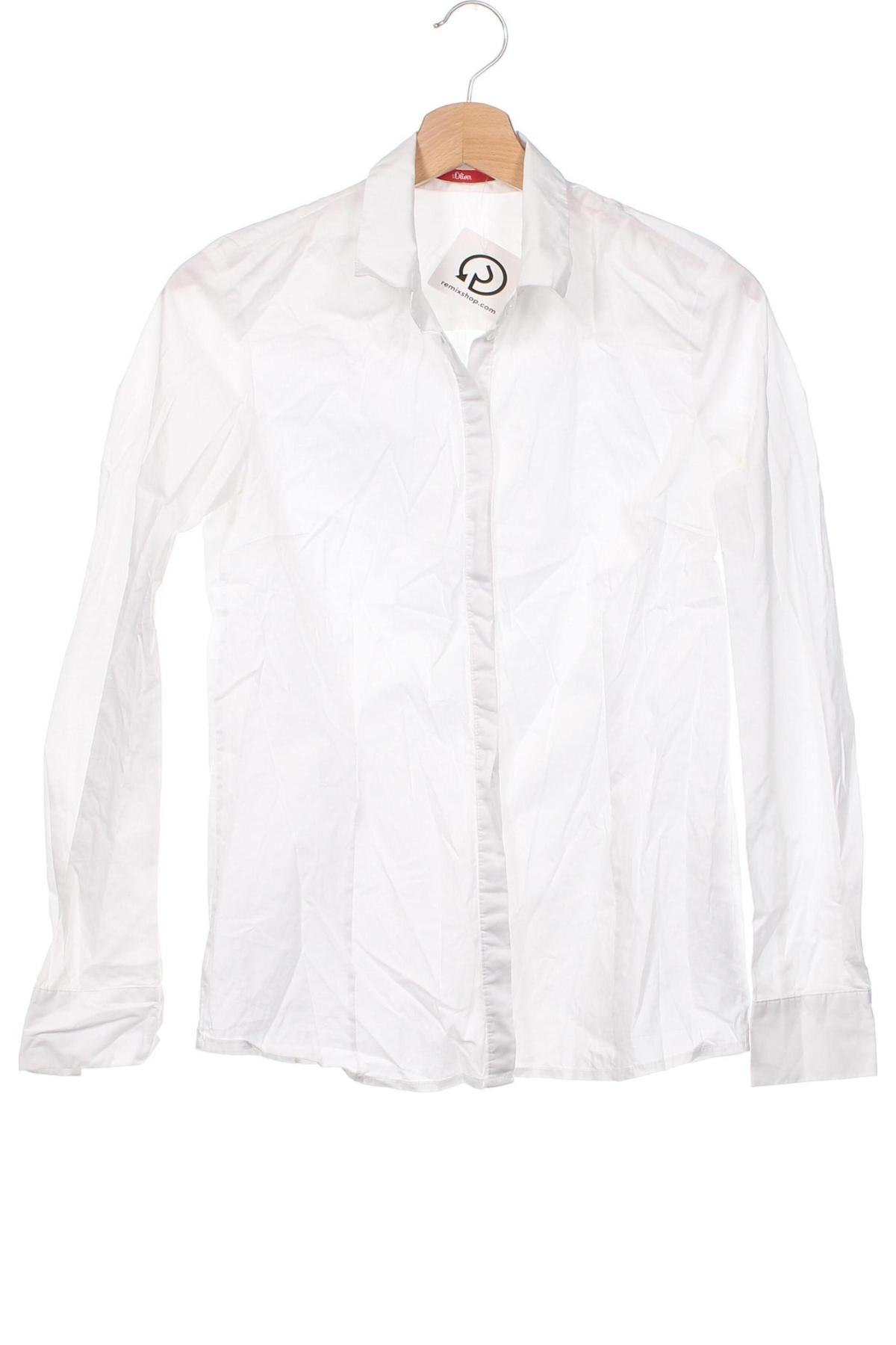 Дамска риза S.Oliver, Размер XS, Цвят Бял, Цена 29,15 лв.