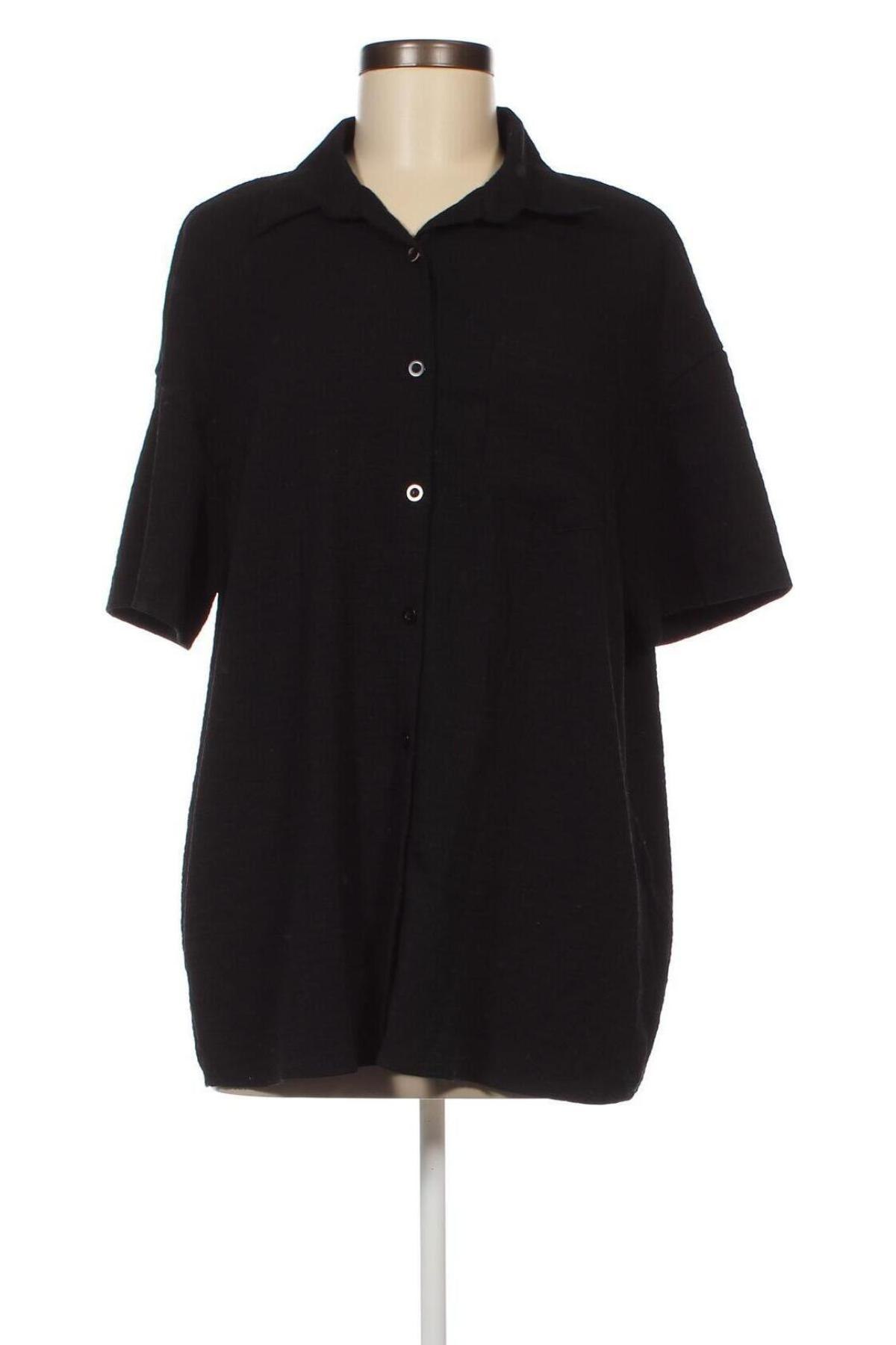 Дамска риза SHEIN, Размер L, Цвят Черен, Цена 10,50 лв.