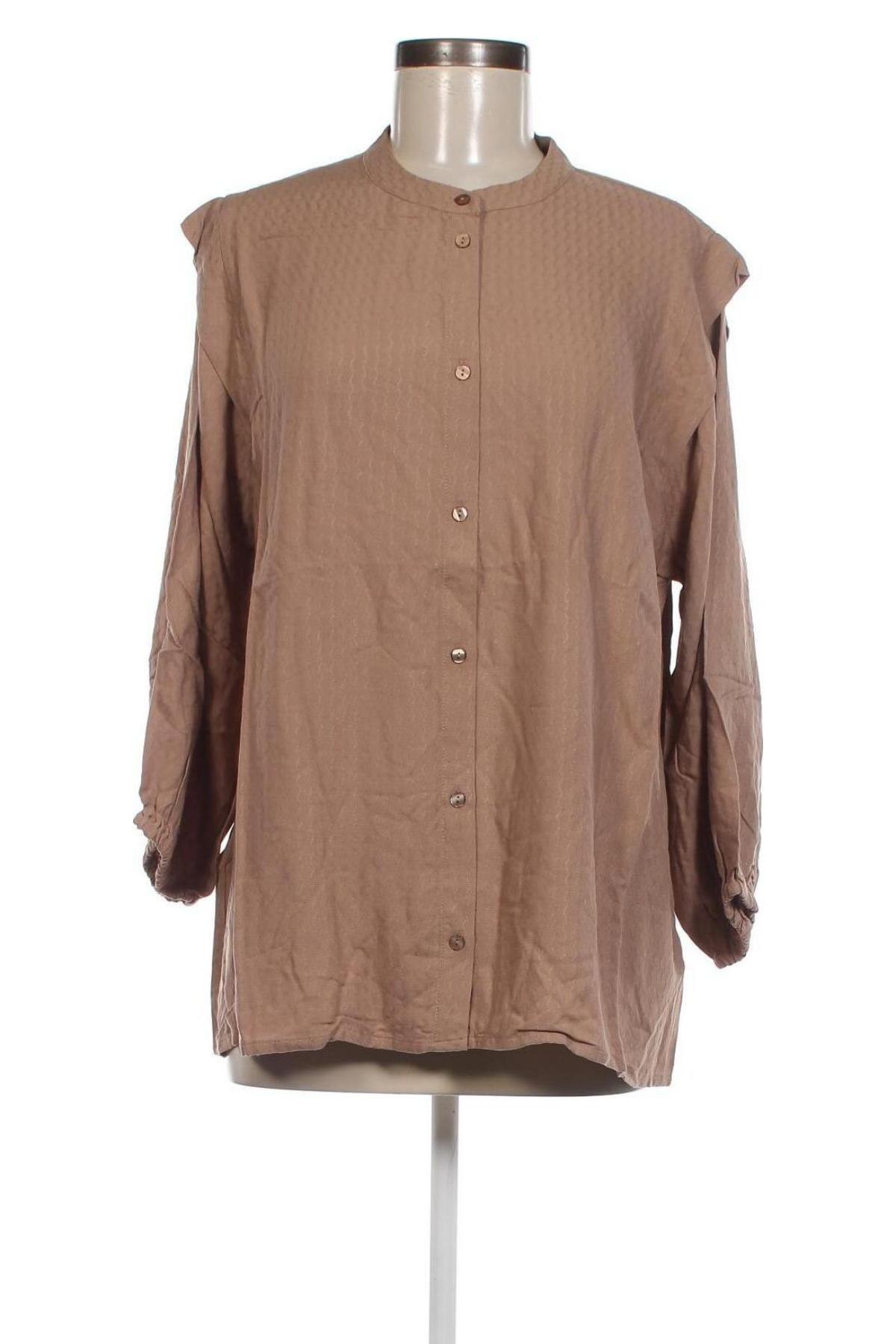 Γυναικείο πουκάμισο Saint Tropez, Μέγεθος XL, Χρώμα Καφέ, Τιμή 18,93 €