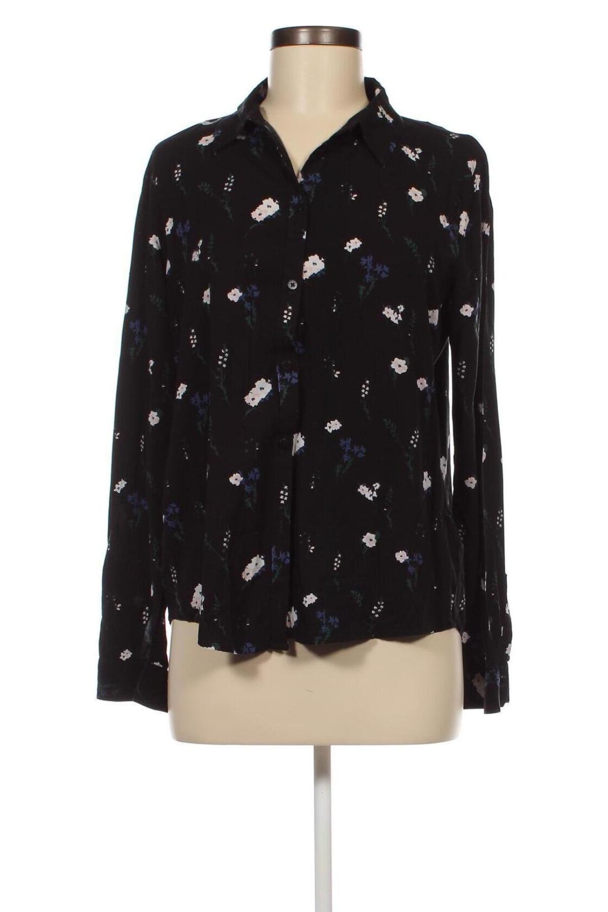 Γυναικείο πουκάμισο Tom Tailor, Μέγεθος M, Χρώμα Μαύρο, Τιμή 4,49 €