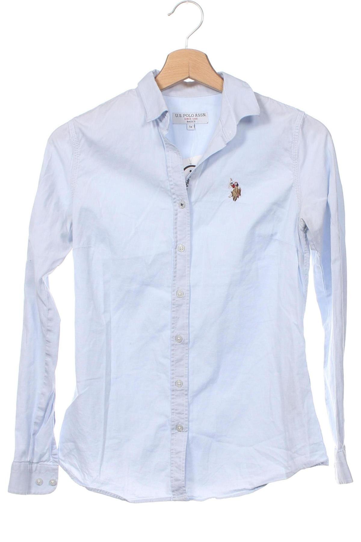 Dámska košeľa  U.S. Polo Assn., Veľkosť XS, Farba Modrá, Cena  50,41 €