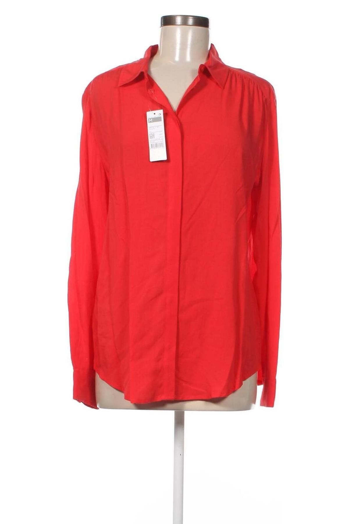 Γυναικείο πουκάμισο United Colors Of Benetton, Μέγεθος M, Χρώμα Κόκκινο, Τιμή 33,40 €