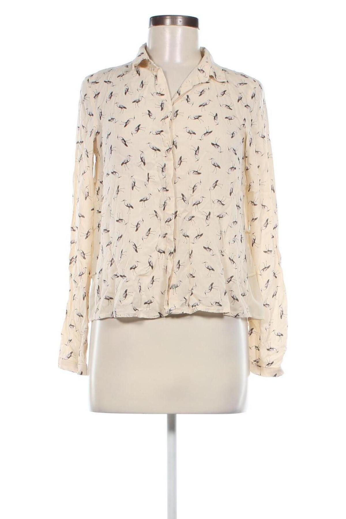 Γυναικείο πουκάμισο Zara, Μέγεθος M, Χρώμα  Μπέζ, Τιμή 5,54 €