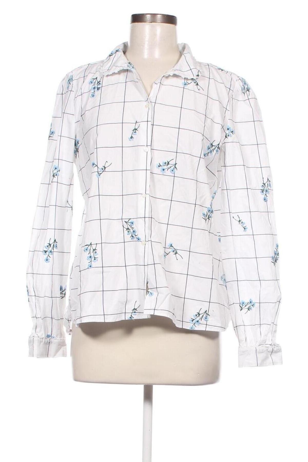 Дамска риза Zara Trafaluc, Размер L, Цвят Бял, Цена 24,00 лв.