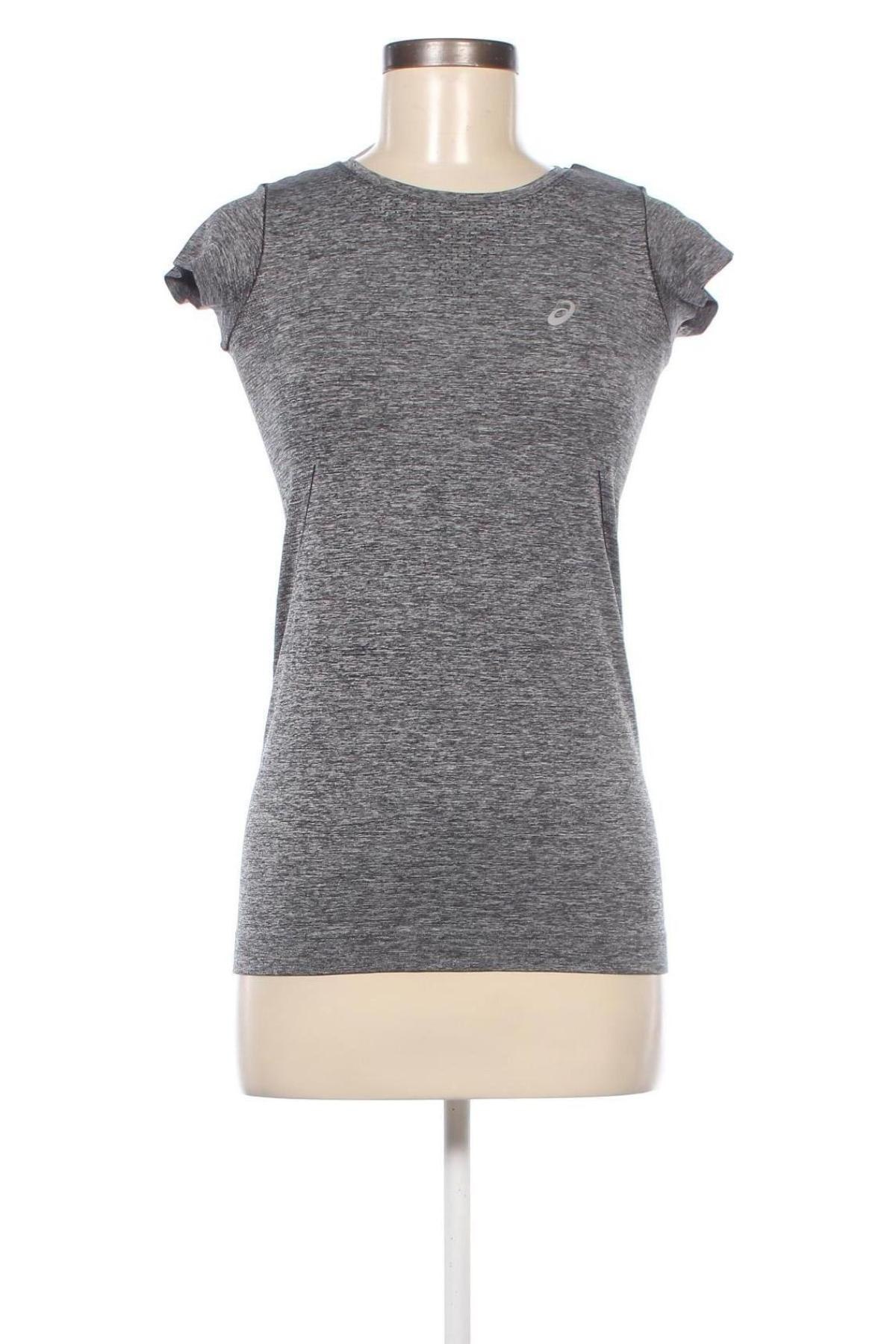 Γυναικείο t-shirt ASICS, Μέγεθος XS, Χρώμα Γκρί, Τιμή 17,04 €