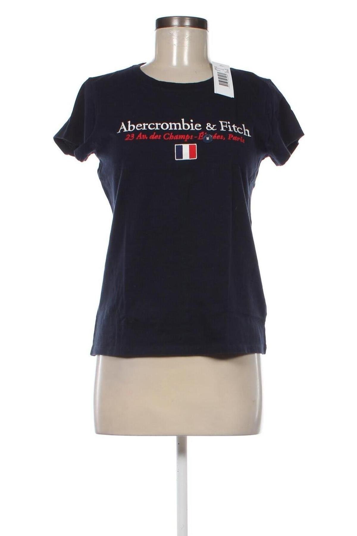 Γυναικείο t-shirt Abercrombie & Fitch, Μέγεθος M, Χρώμα Μπλέ, Τιμή 28,11 €