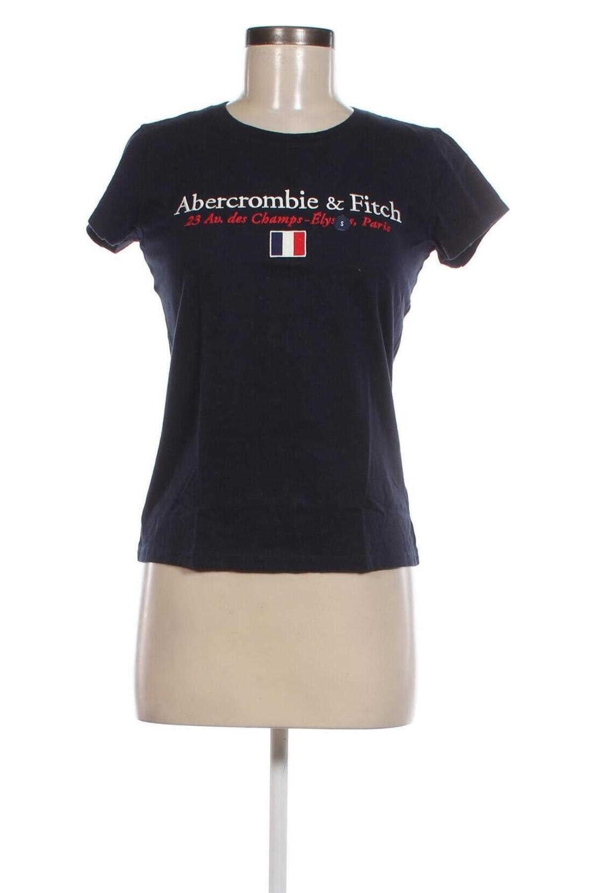 Γυναικείο t-shirt Abercrombie & Fitch, Μέγεθος S, Χρώμα Μπλέ, Τιμή 28,11 €