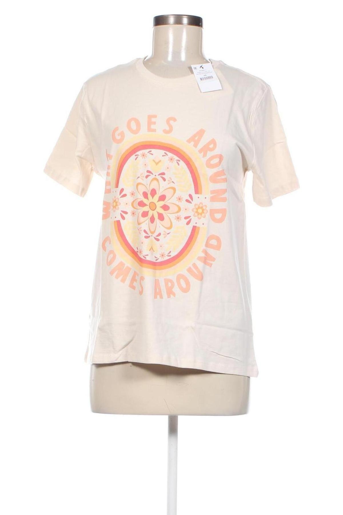 Γυναικείο t-shirt Cotton On, Μέγεθος XS, Χρώμα Εκρού, Τιμή 10,82 €