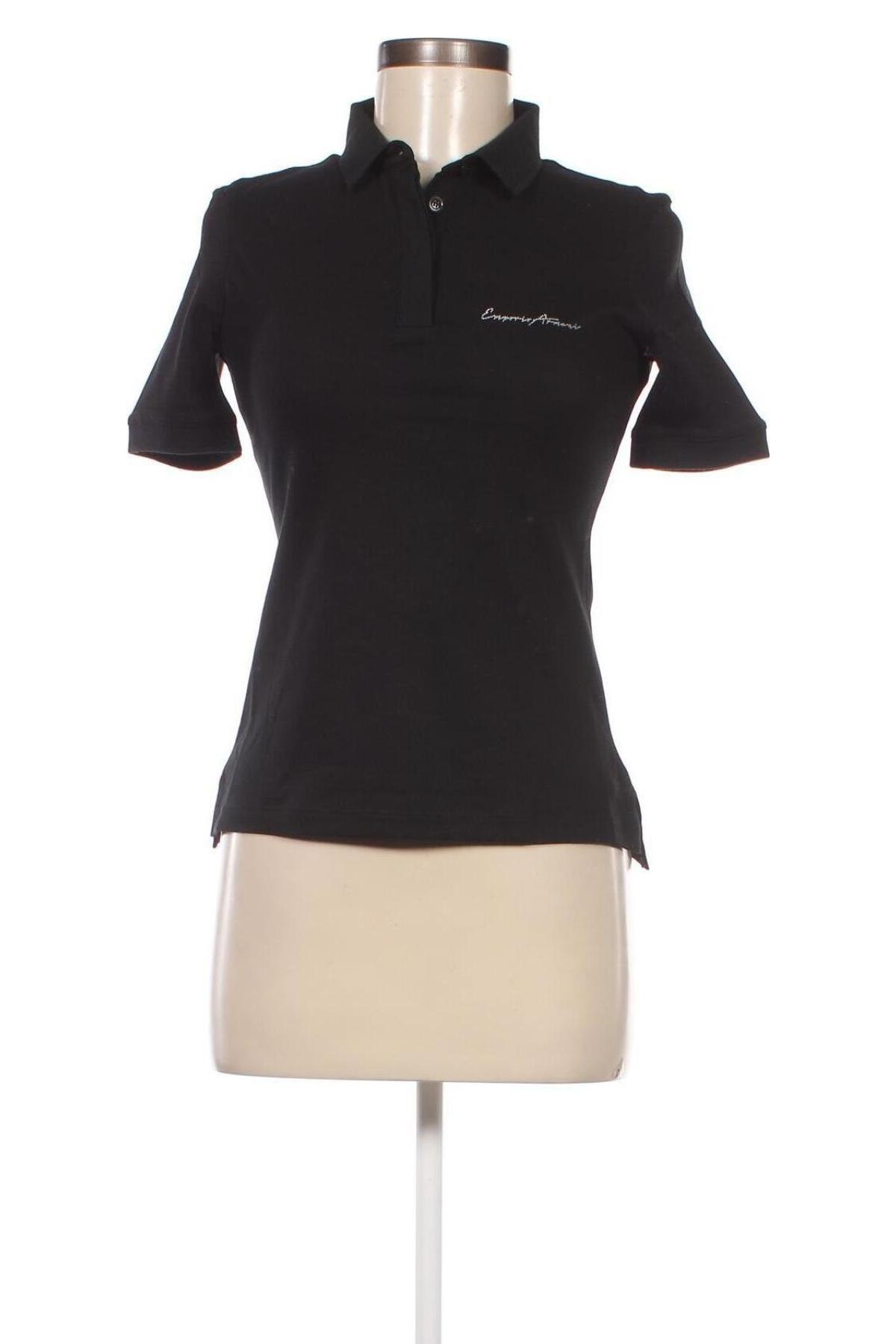 Дамска тениска Emporio Armani, Размер M, Цвят Черен, Цена 129,00 лв.