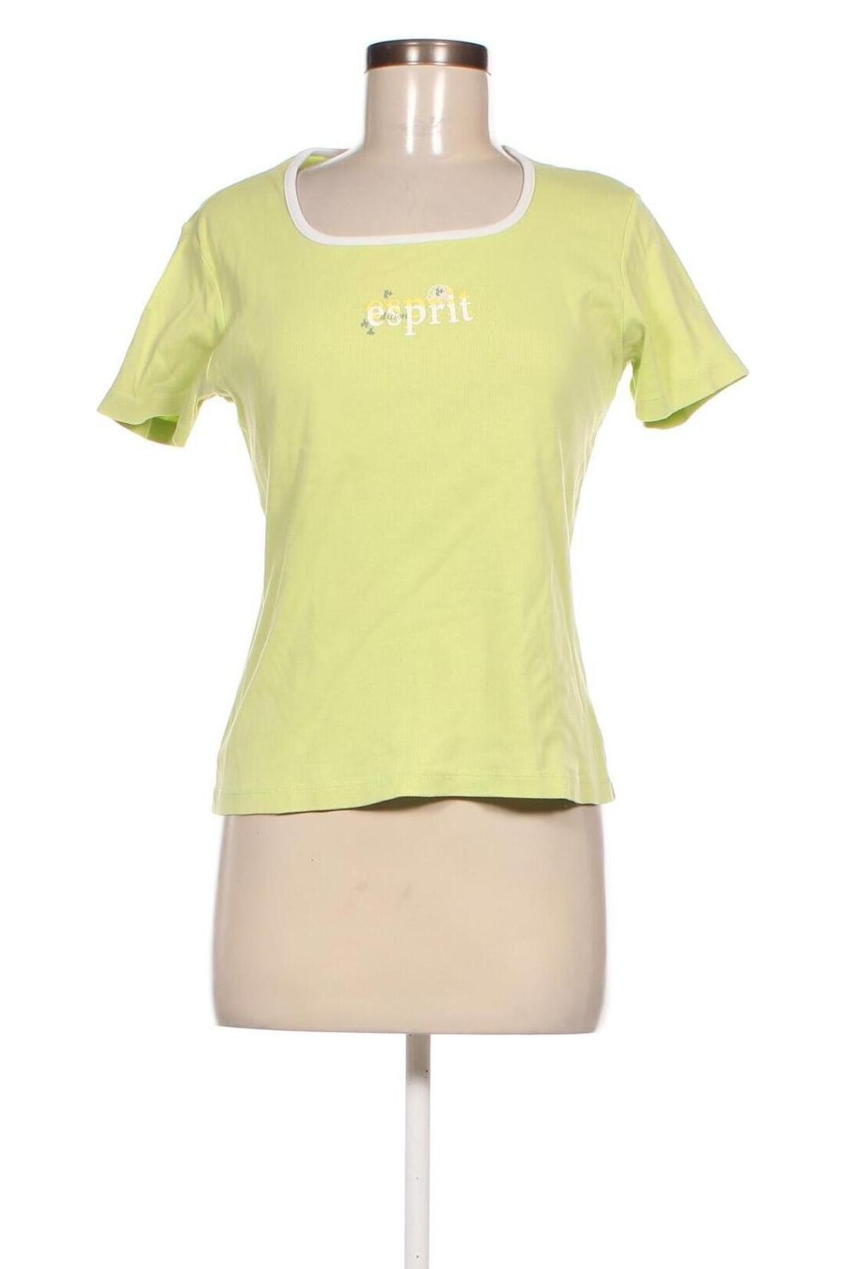 Γυναικείο t-shirt Esprit, Μέγεθος L, Χρώμα Πράσινο, Τιμή 12,00 €