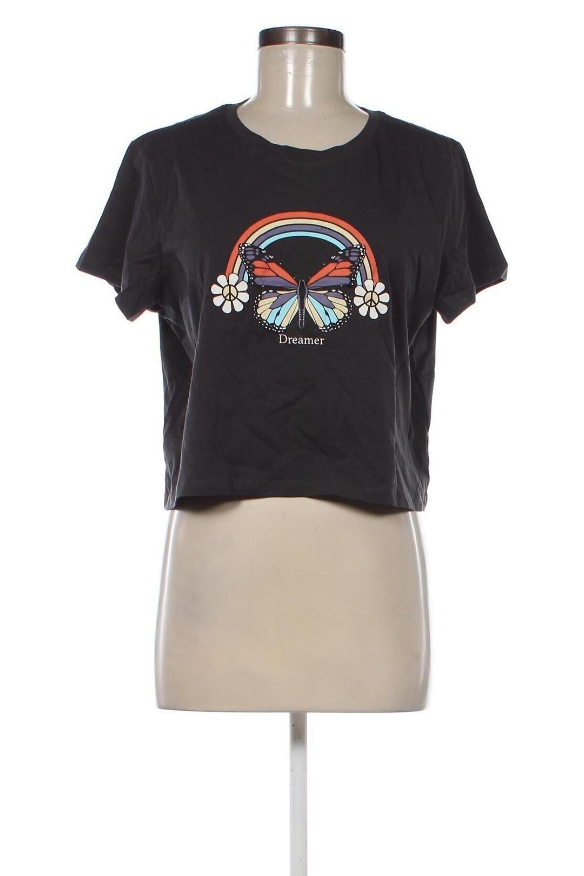 Damen T-Shirt Neon & Nylon by Only, Größe XL, Farbe Grau, Preis 9,19 €