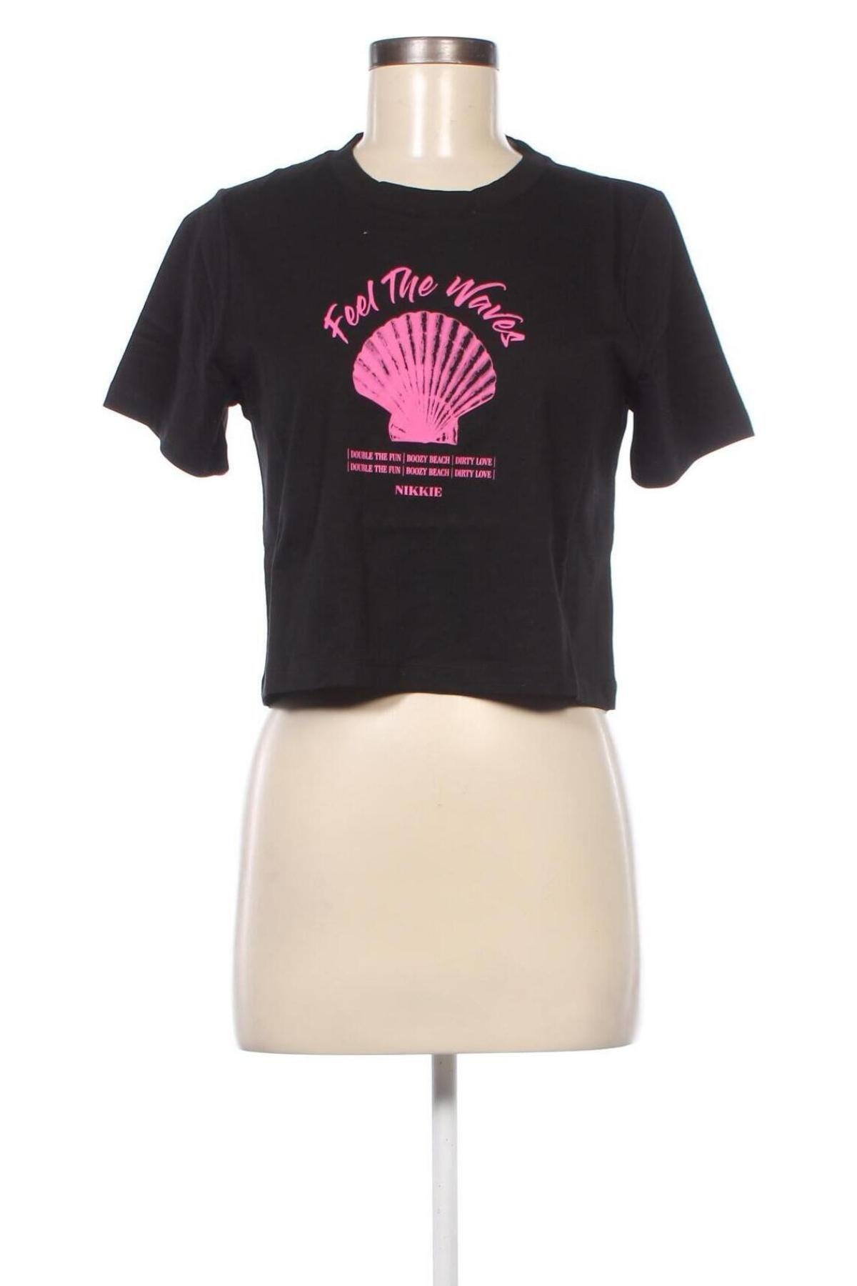 Damen T-Shirt Nikkie, Größe S, Farbe Schwarz, Preis € 11,96