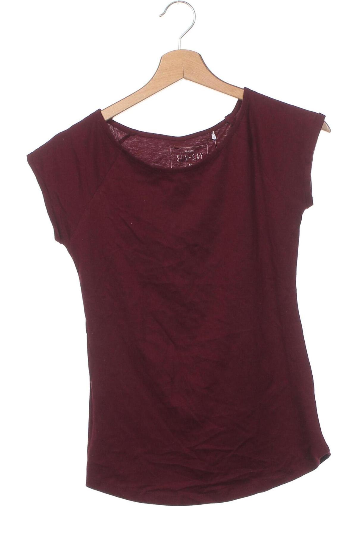 Dámské tričko Sinsay, Velikost XS, Barva Červená, Cena  266,00 Kč