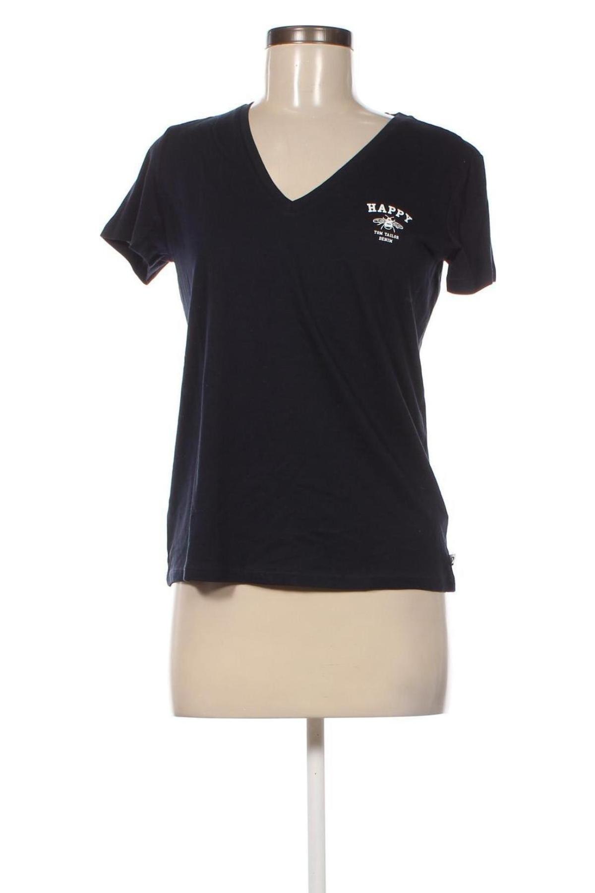 Γυναικείο t-shirt Tom Tailor, Μέγεθος S, Χρώμα Μπλέ, Τιμή 10,21 €