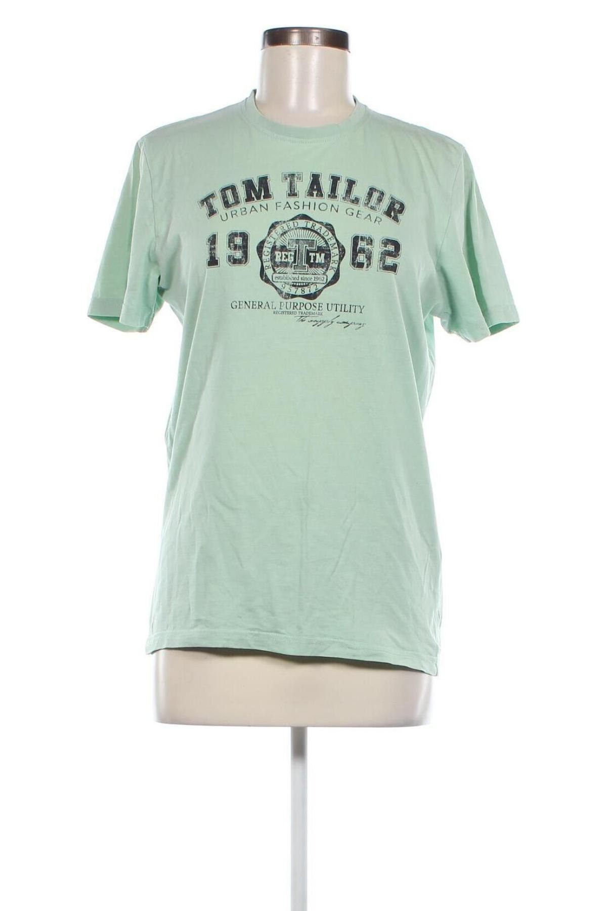 Ανδρικό t-shirt Tom Tailor, Μέγεθος S, Χρώμα Πράσινο, Τιμή 9,96 €