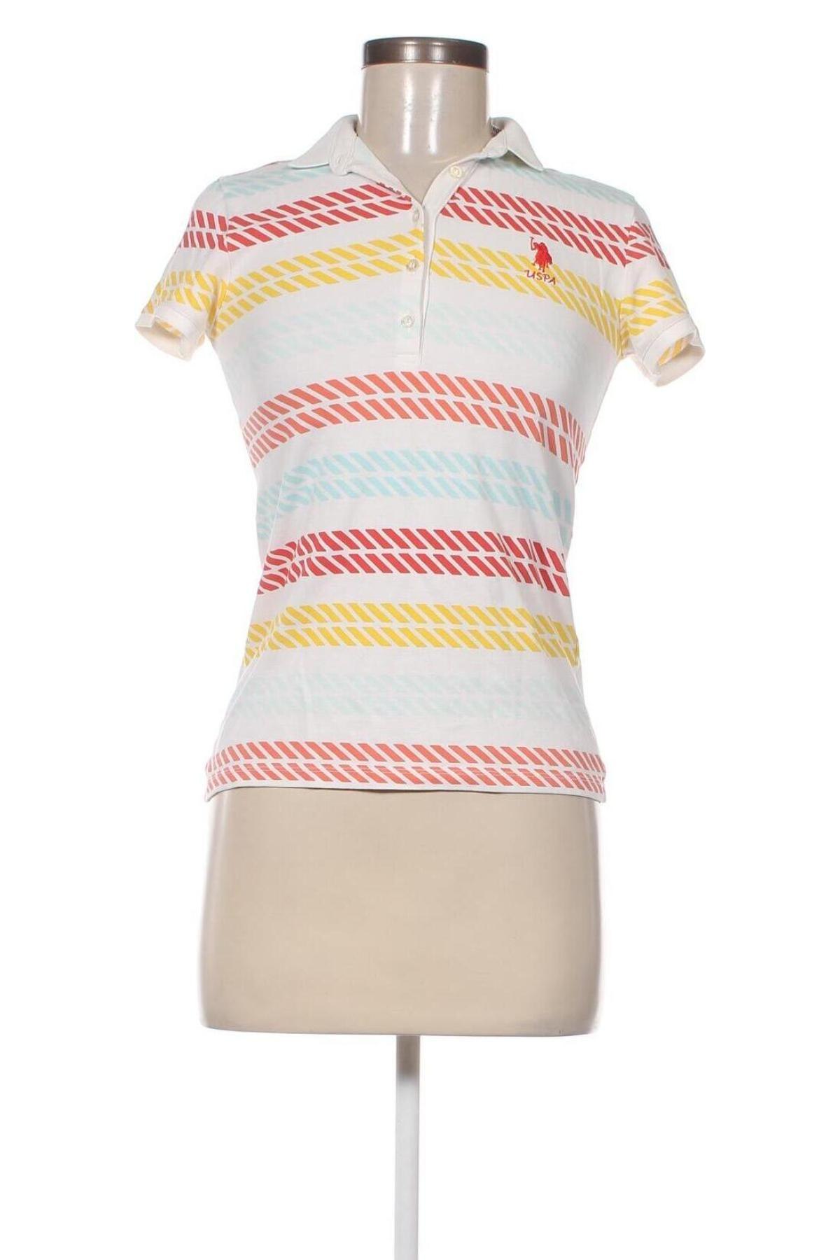 Γυναικείο t-shirt U.S. Polo Assn., Μέγεθος S, Χρώμα Πολύχρωμο, Τιμή 35,66 €