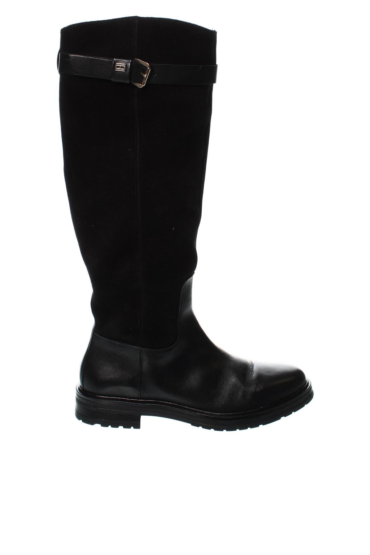 Γυναικείες μπότες Tommy Hilfiger, Μέγεθος 40, Χρώμα Μαύρο, Τιμή 190,21 €