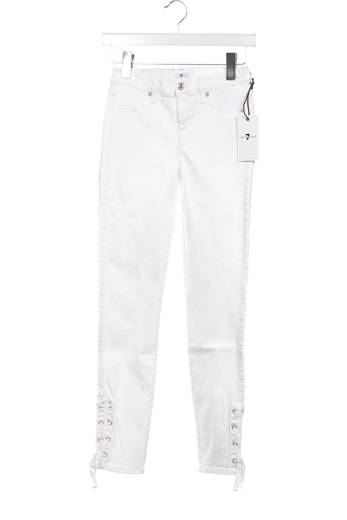 Damskie jeansy 7 For All Mankind, Rozmiar XS, Kolor Biały, Cena 124,74 zł