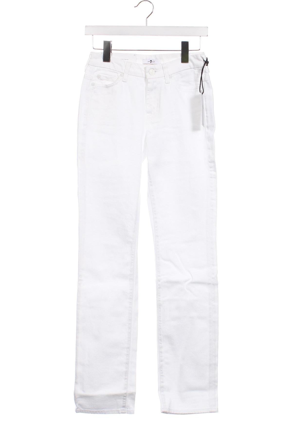 Blugi de femei 7 For All Mankind, Mărime XS, Culoare Alb, Preț 115,46 Lei