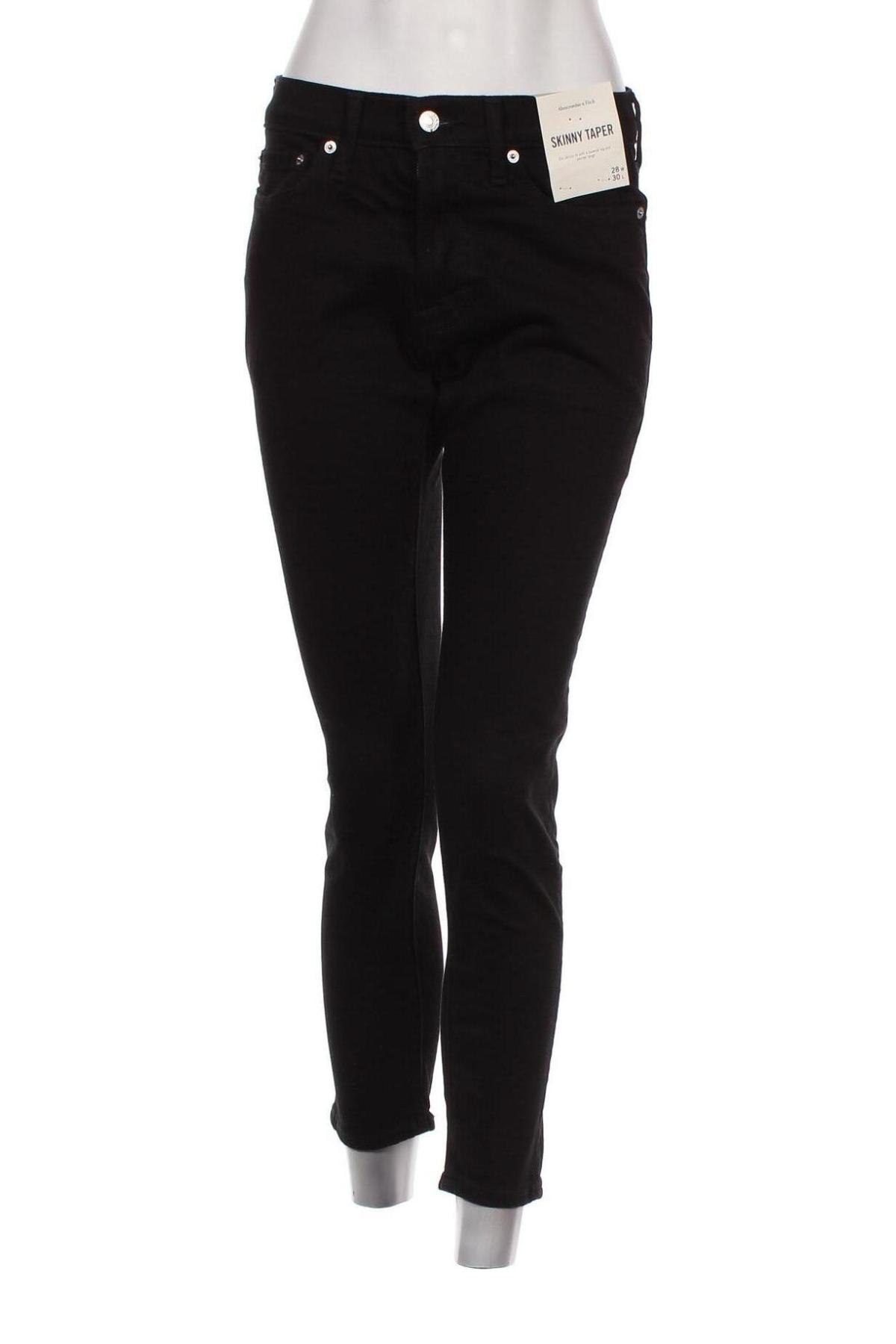 Γυναικείο Τζίν Abercrombie & Fitch, Μέγεθος M, Χρώμα Μαύρο, Τιμή 42,32 €