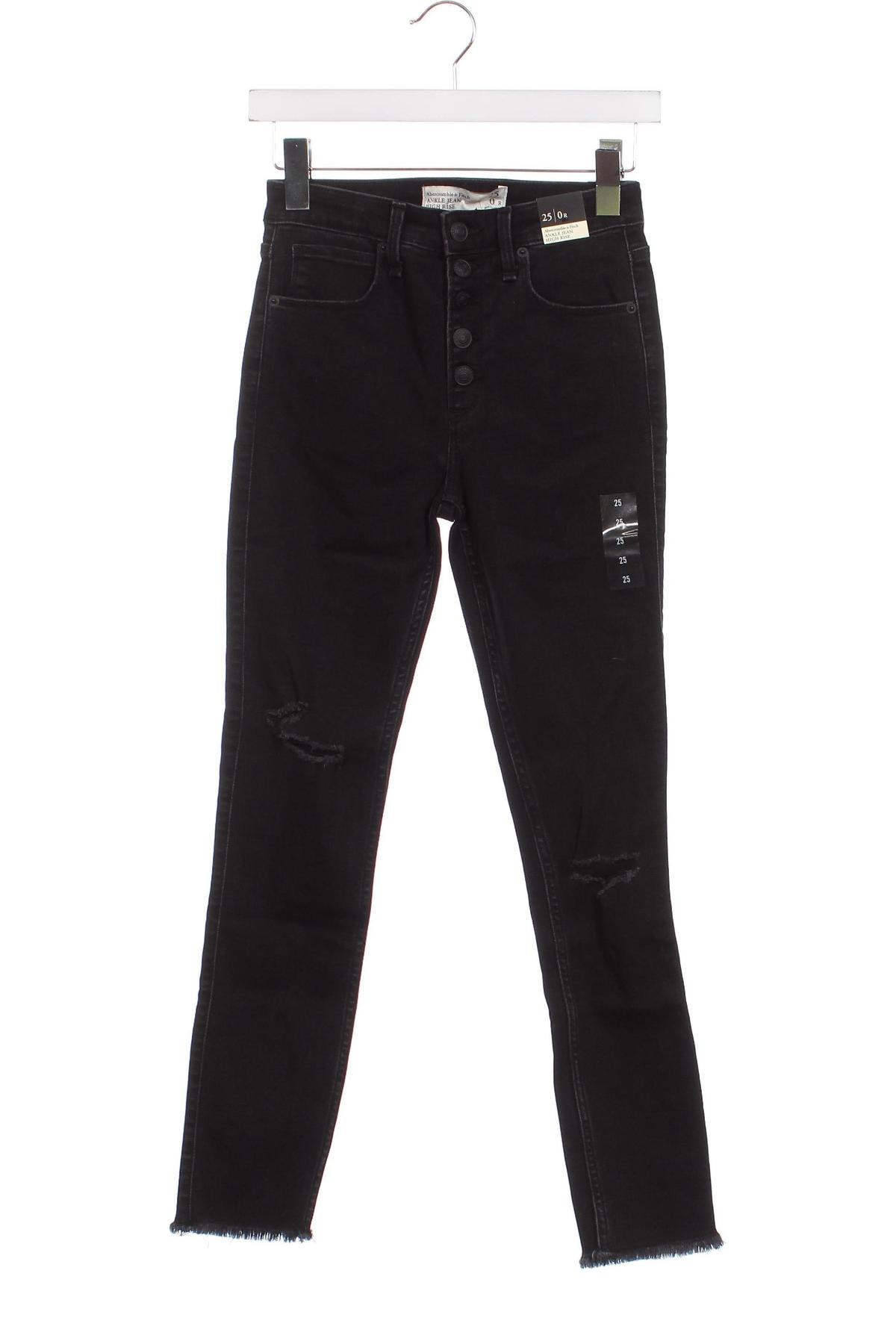 Damen Jeans Abercrombie & Fitch, Größe XS, Farbe Schwarz, Preis 12,45 €