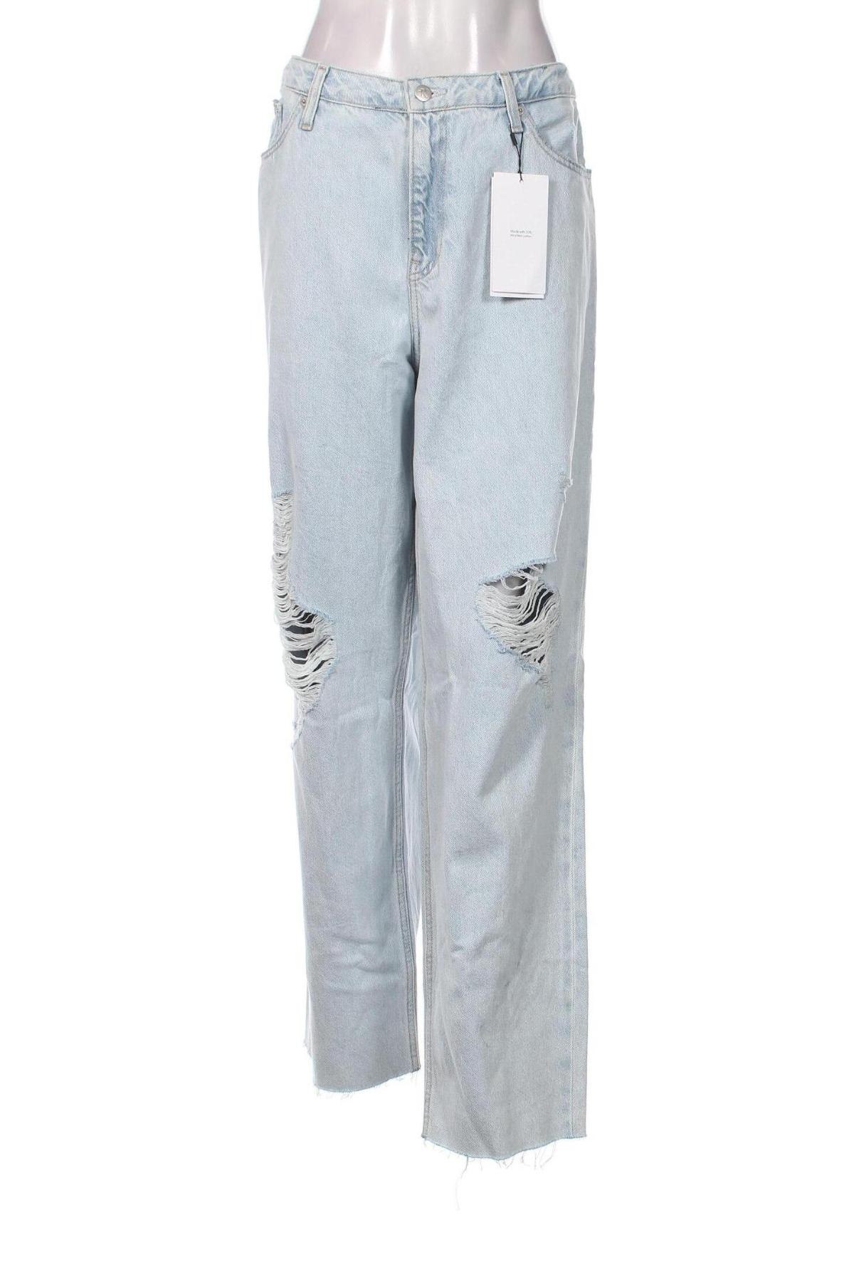 Damskie jeansy Calvin Klein Jeans, Rozmiar XL, Kolor Niebieski, Cena 362,50 zł