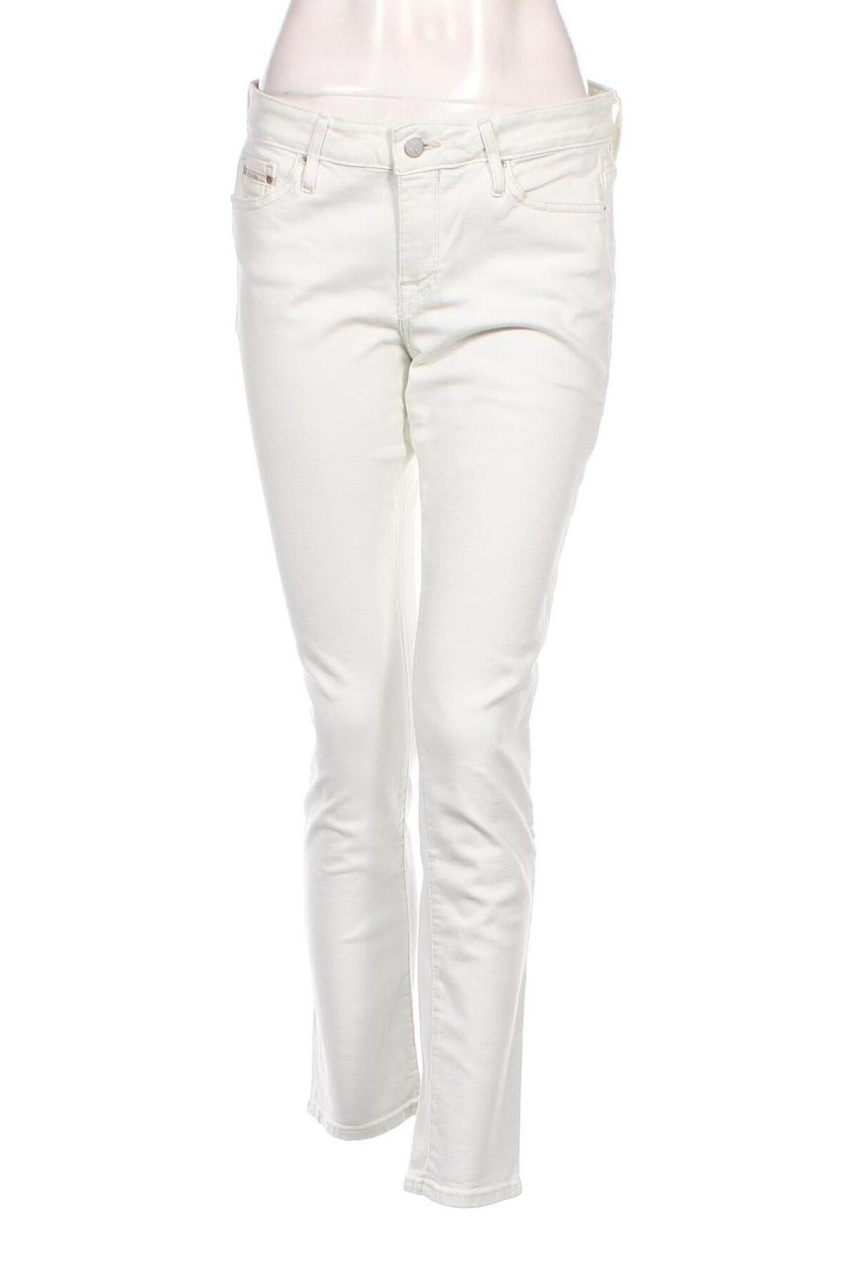 Дамски дънки Calvin Klein Jeans, Размер XL, Цвят Бял, Цена 59,00 лв.