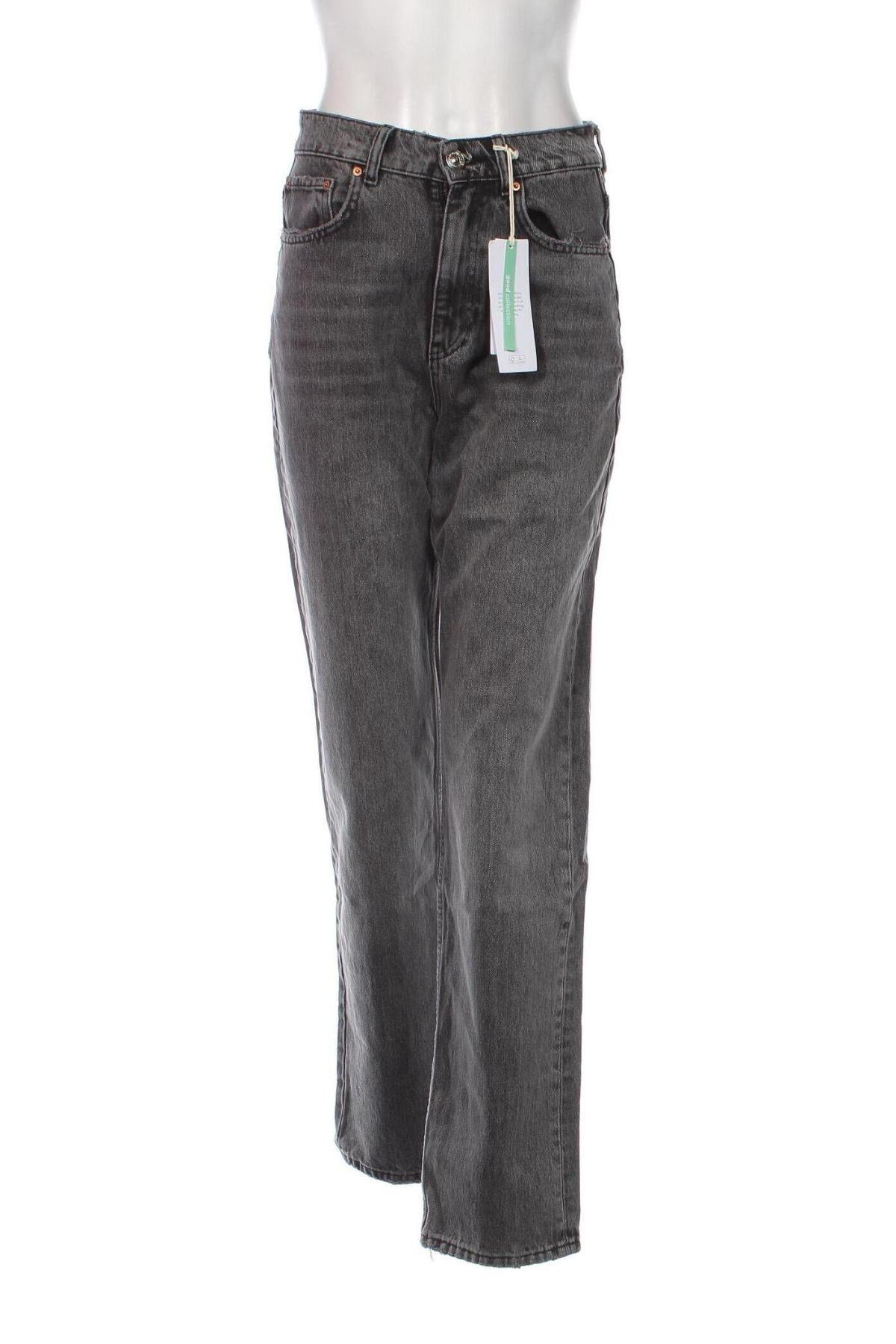 Дамски дънки Gina Tricot, Размер XS, Цвят Сив, Цена 33,32 лв.