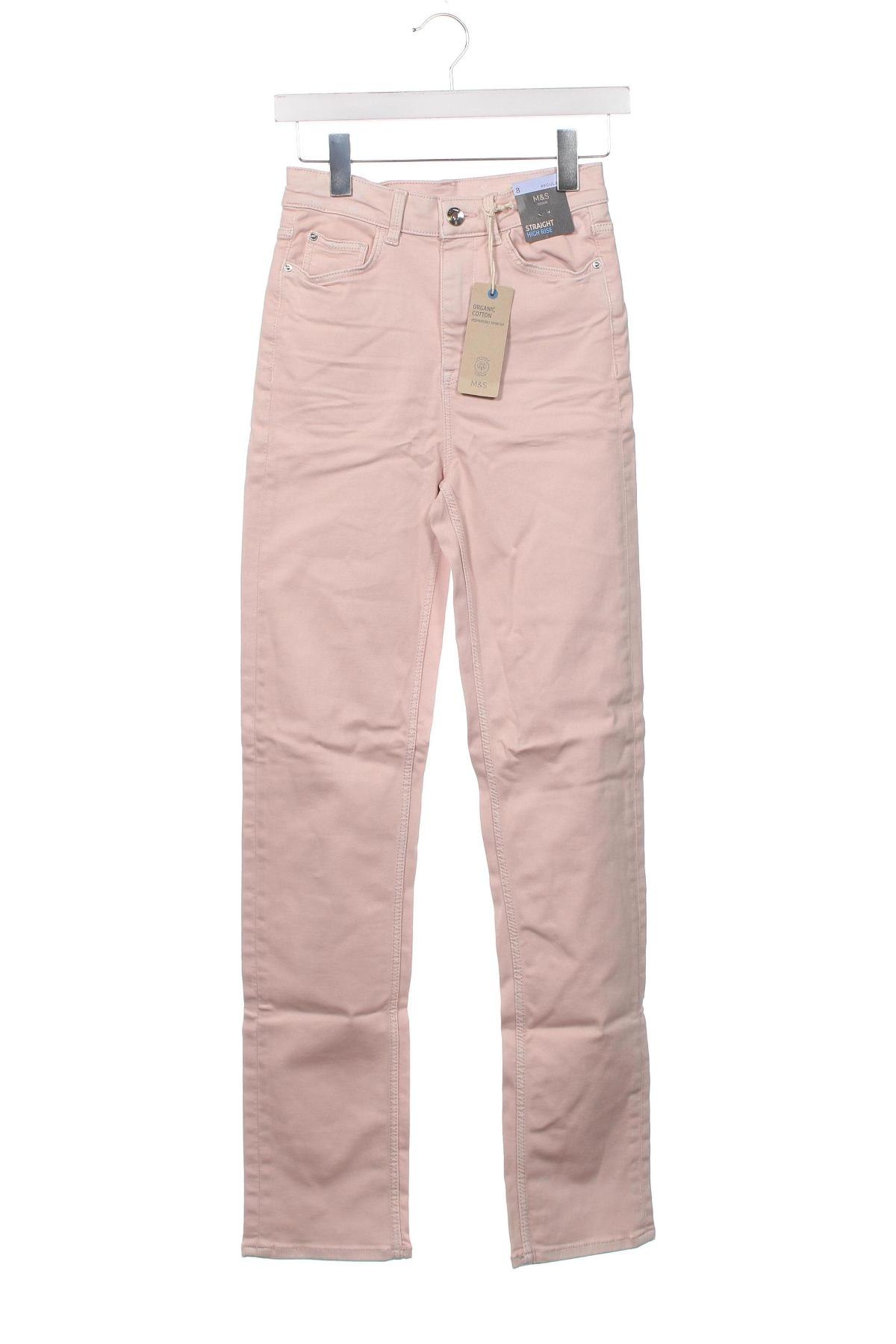 Γυναικείο Τζίν Marks & Spencer, Μέγεθος XS, Χρώμα Ρόζ , Τιμή 18,10 €