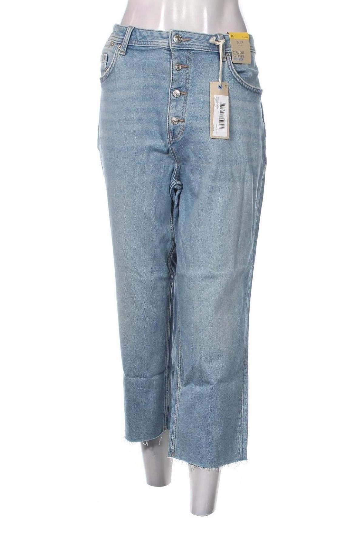 Damskie jeansy Marks & Spencer, Rozmiar XL, Kolor Niebieski, Cena 106,51 zł