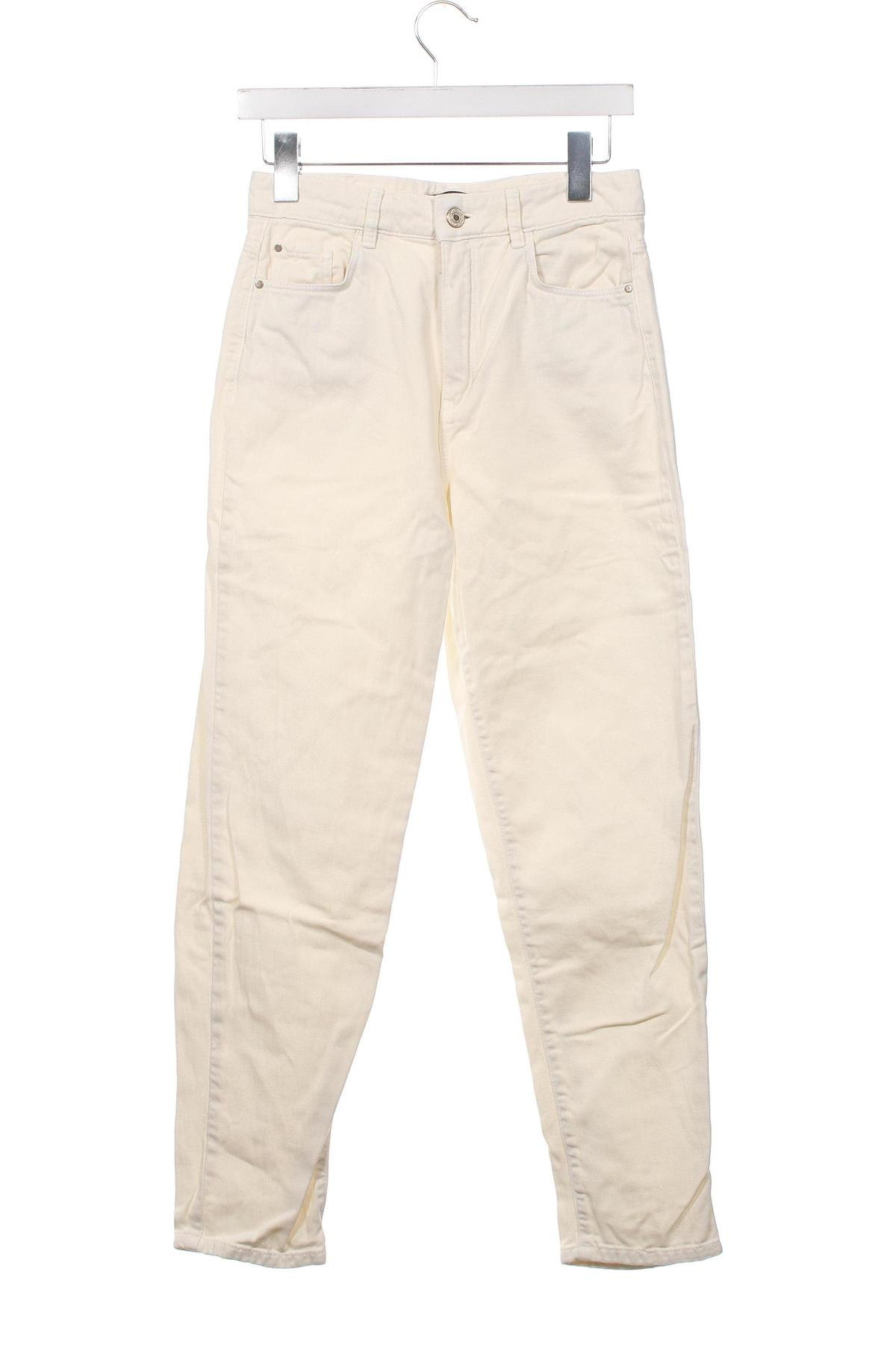Dámské džíny  Massimo Dutti, Velikost XS, Barva Krémová, Cena  823,00 Kč