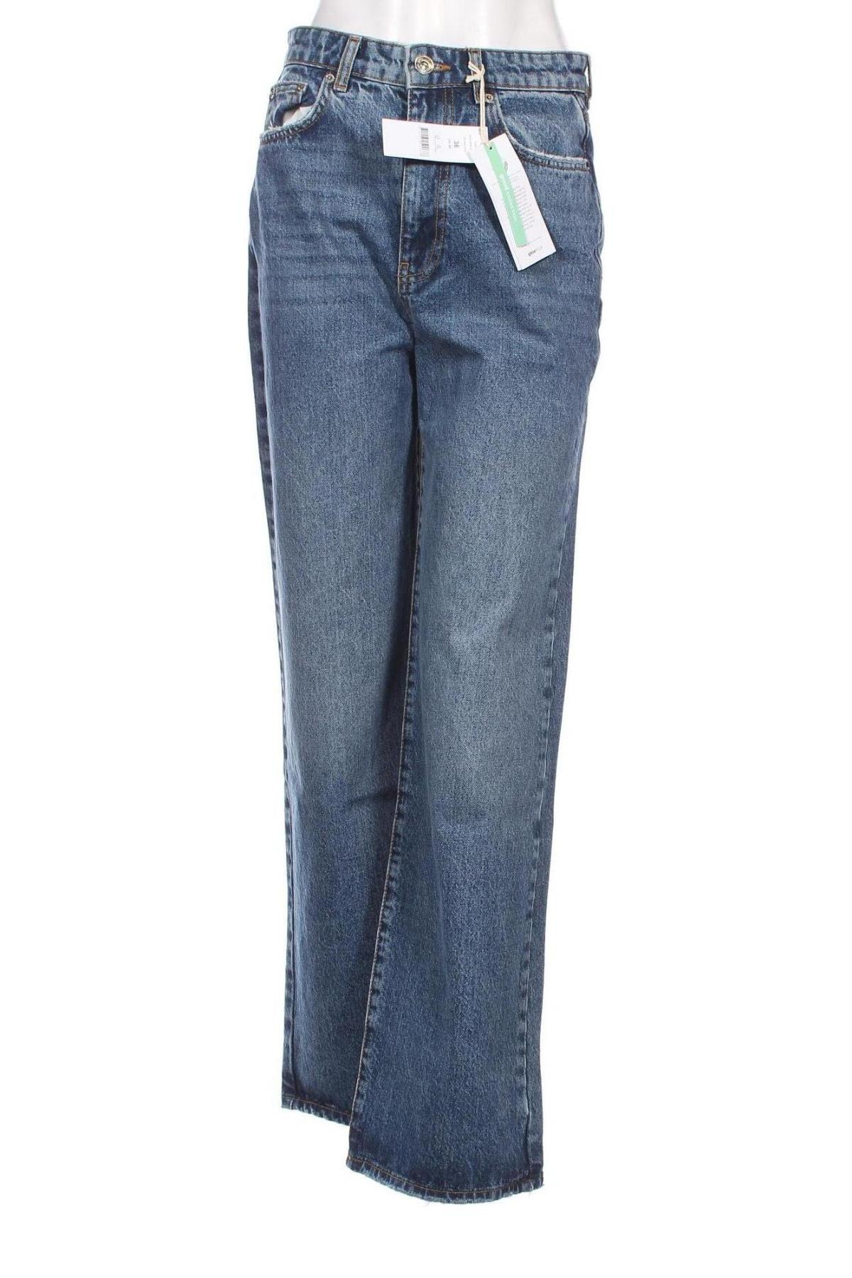 Damskie jeansy Perfect Jeans By Gina Tricot, Rozmiar S, Kolor Niebieski, Cena 112,38 zł