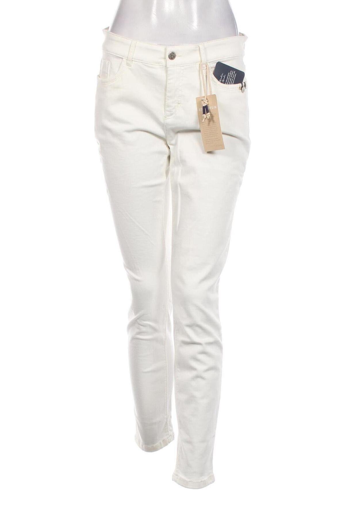 Damen Jeans Strandfein, Größe L, Farbe Weiß, Preis 10,55 €
