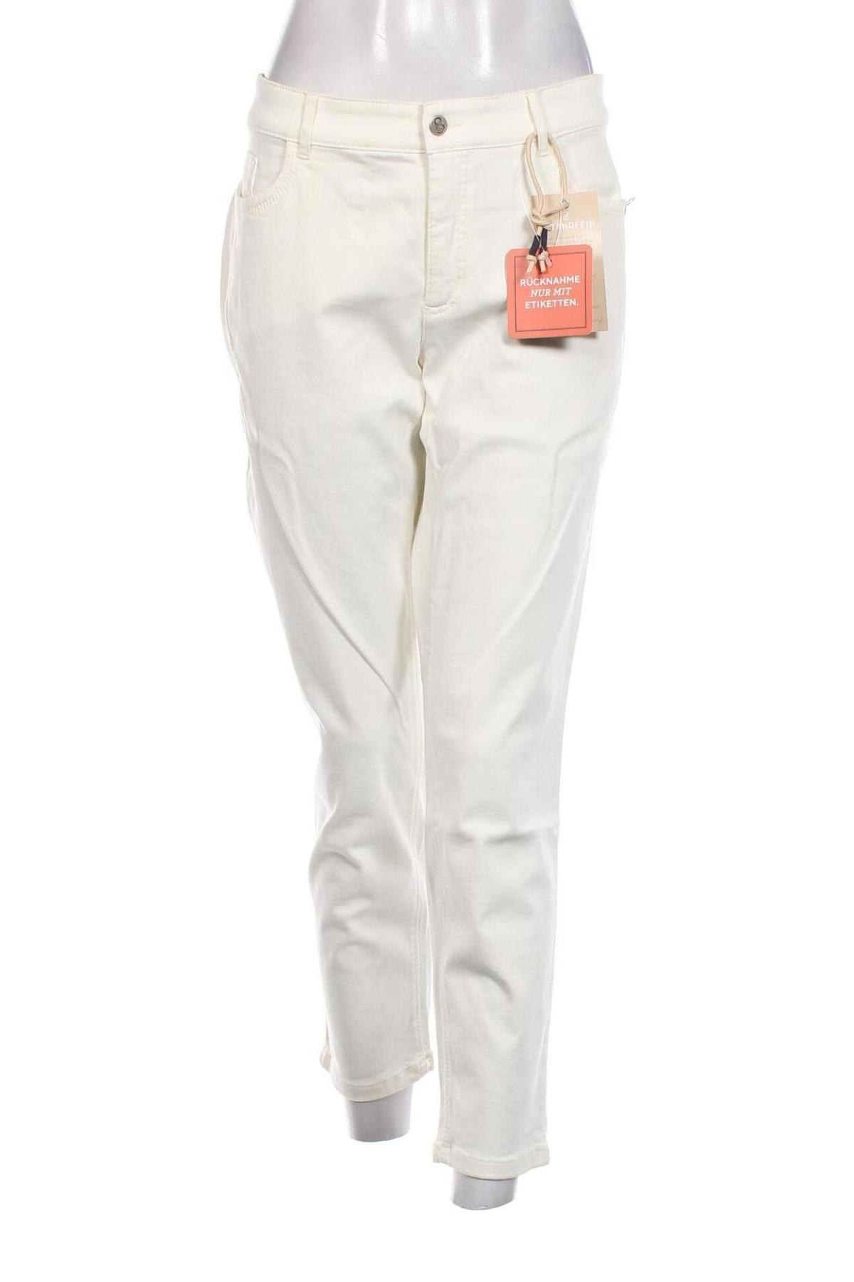 Γυναικείο Τζίν Strandfein, Μέγεθος XL, Χρώμα Λευκό, Τιμή 8,52 €
