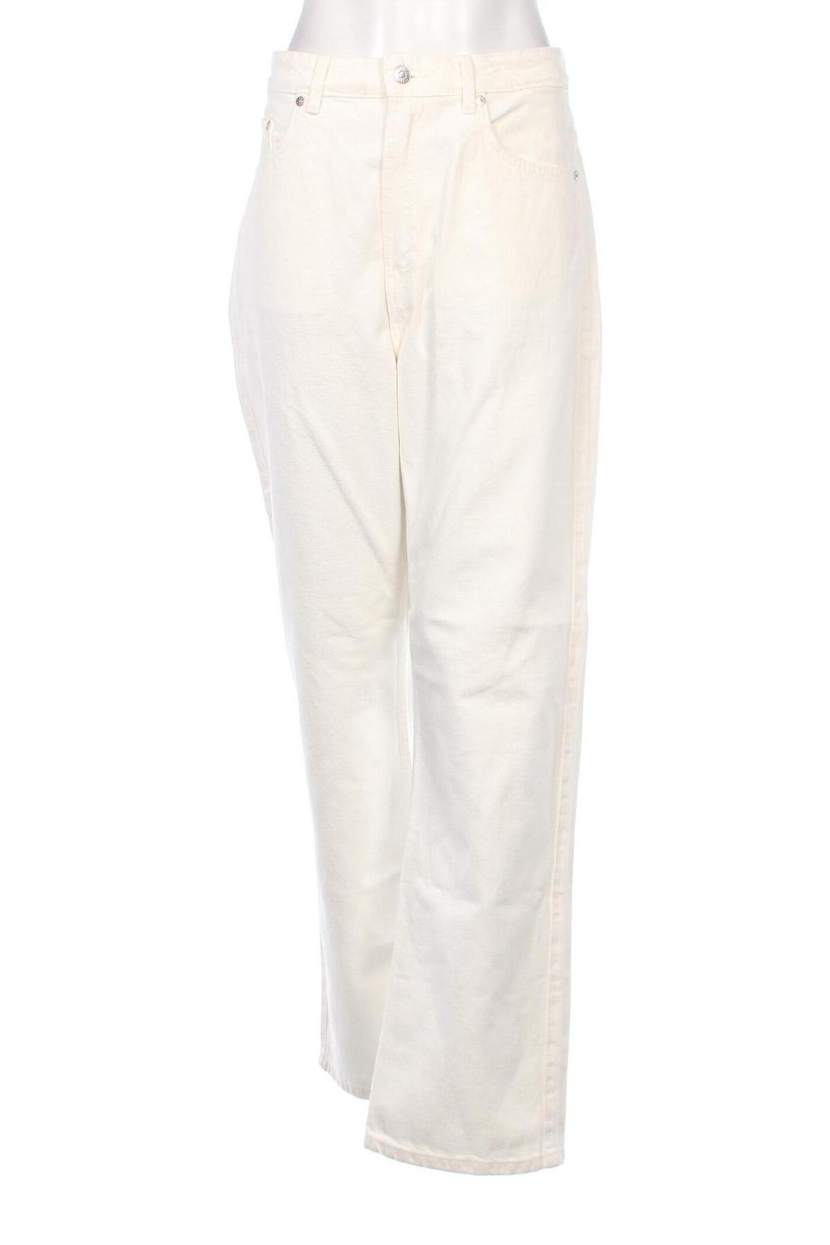 Damen Jeans Weekday, Größe XL, Farbe Ecru, Preis € 6,34