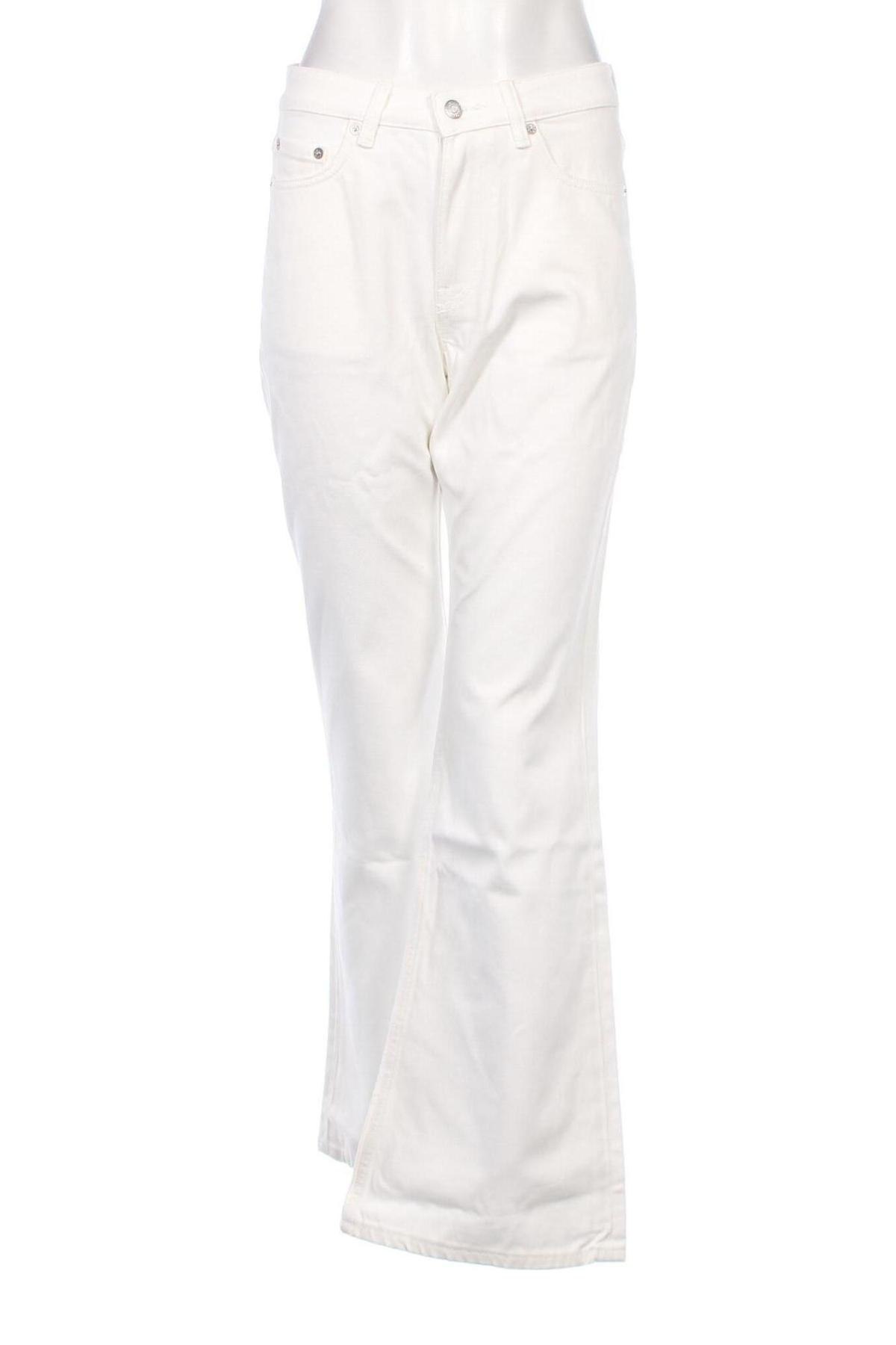 Γυναικείο Τζίν Weekday, Μέγεθος M, Χρώμα Λευκό, Τιμή 19,02 €